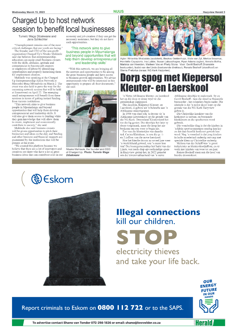 Hazyview Herald 15 March 2023 page 3