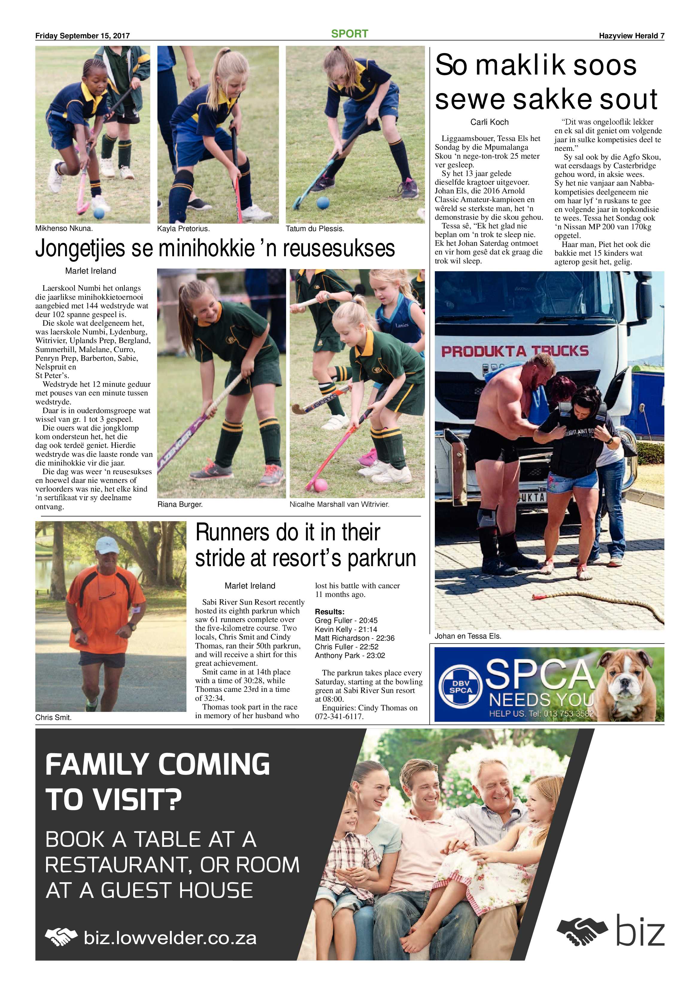 Hazyview Herald 15 September 2017 page 7
