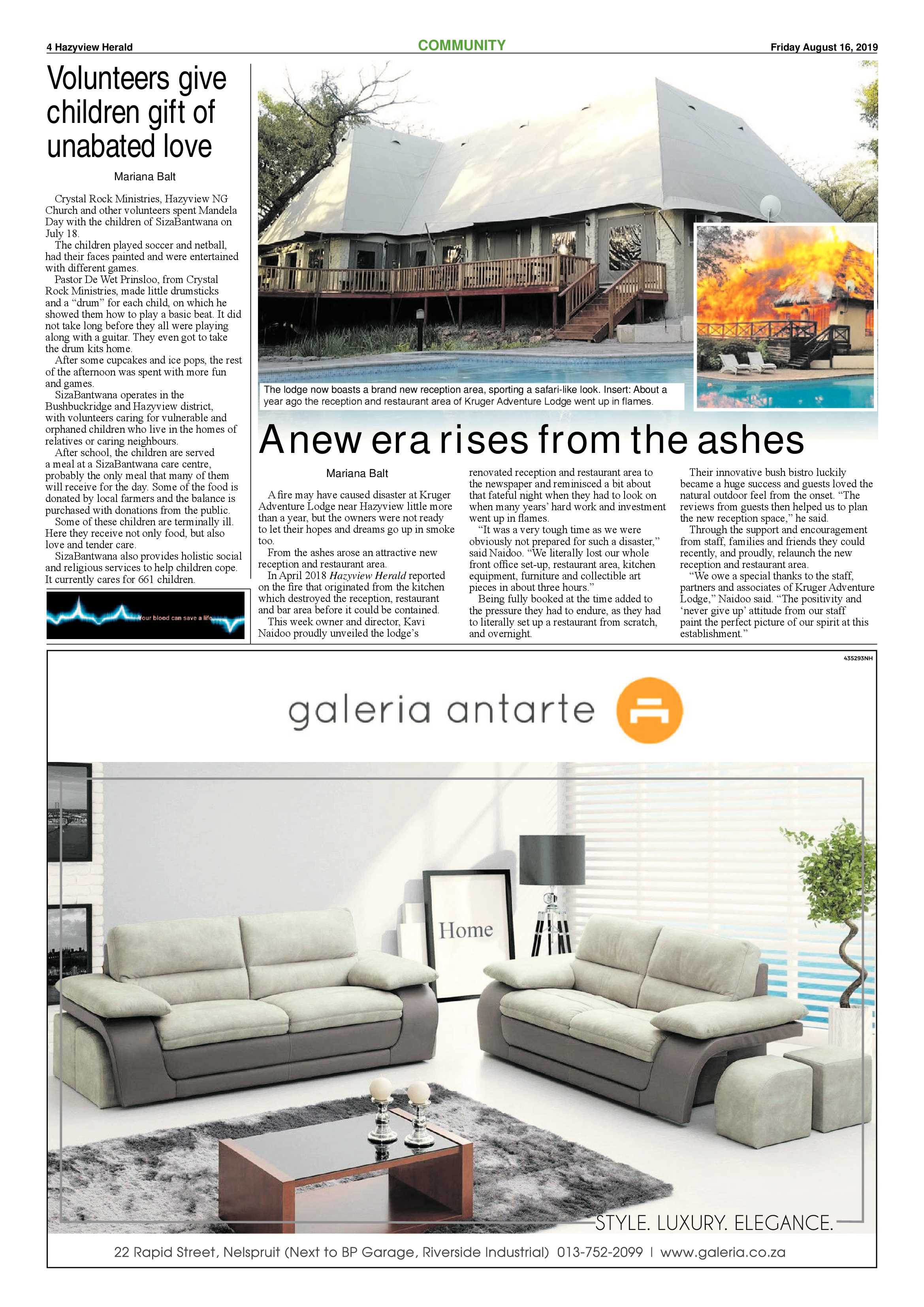 Hazyview Herald 16 August 2019 page 4