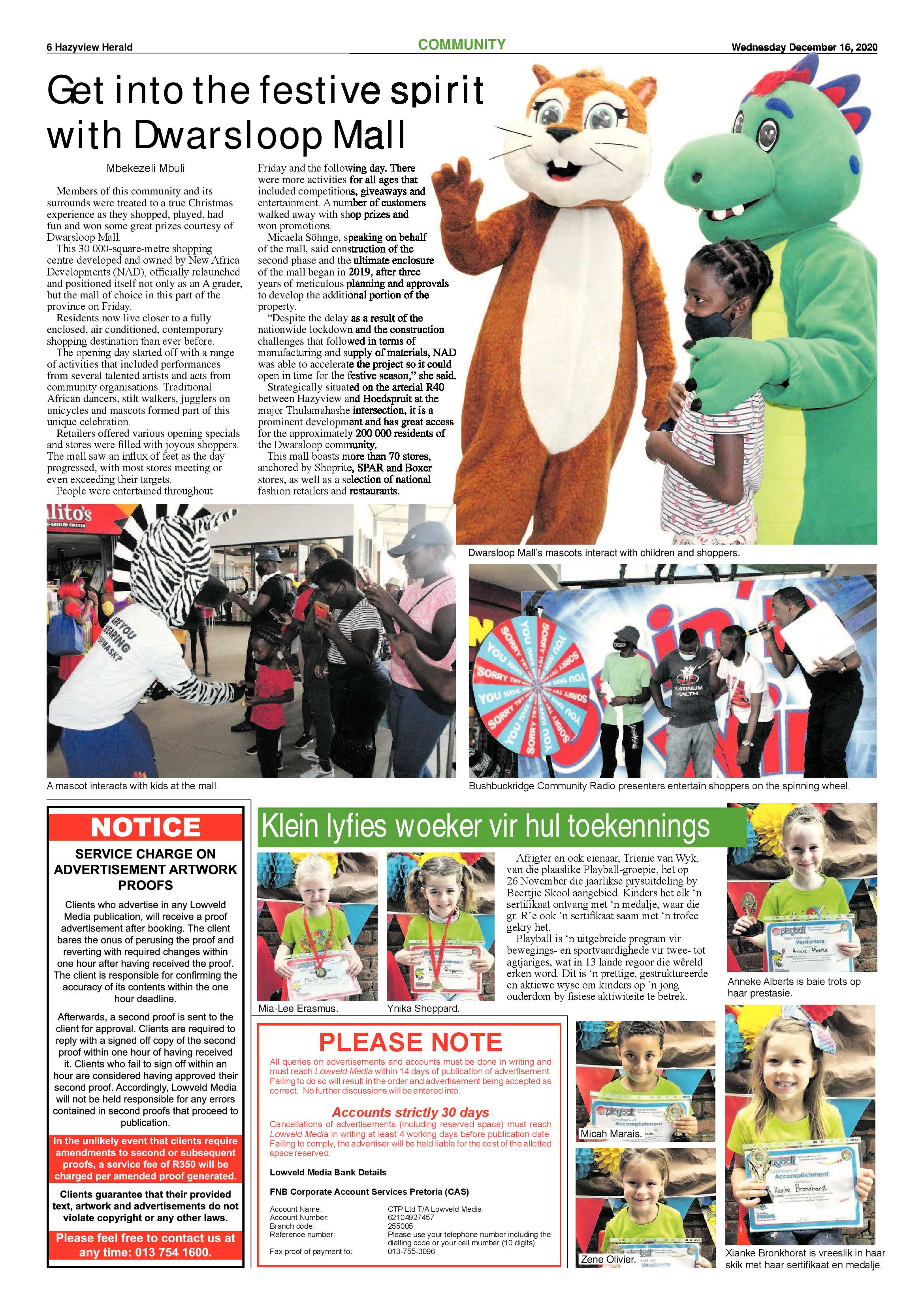 Hazyview Herald 16 December 2020 page 6