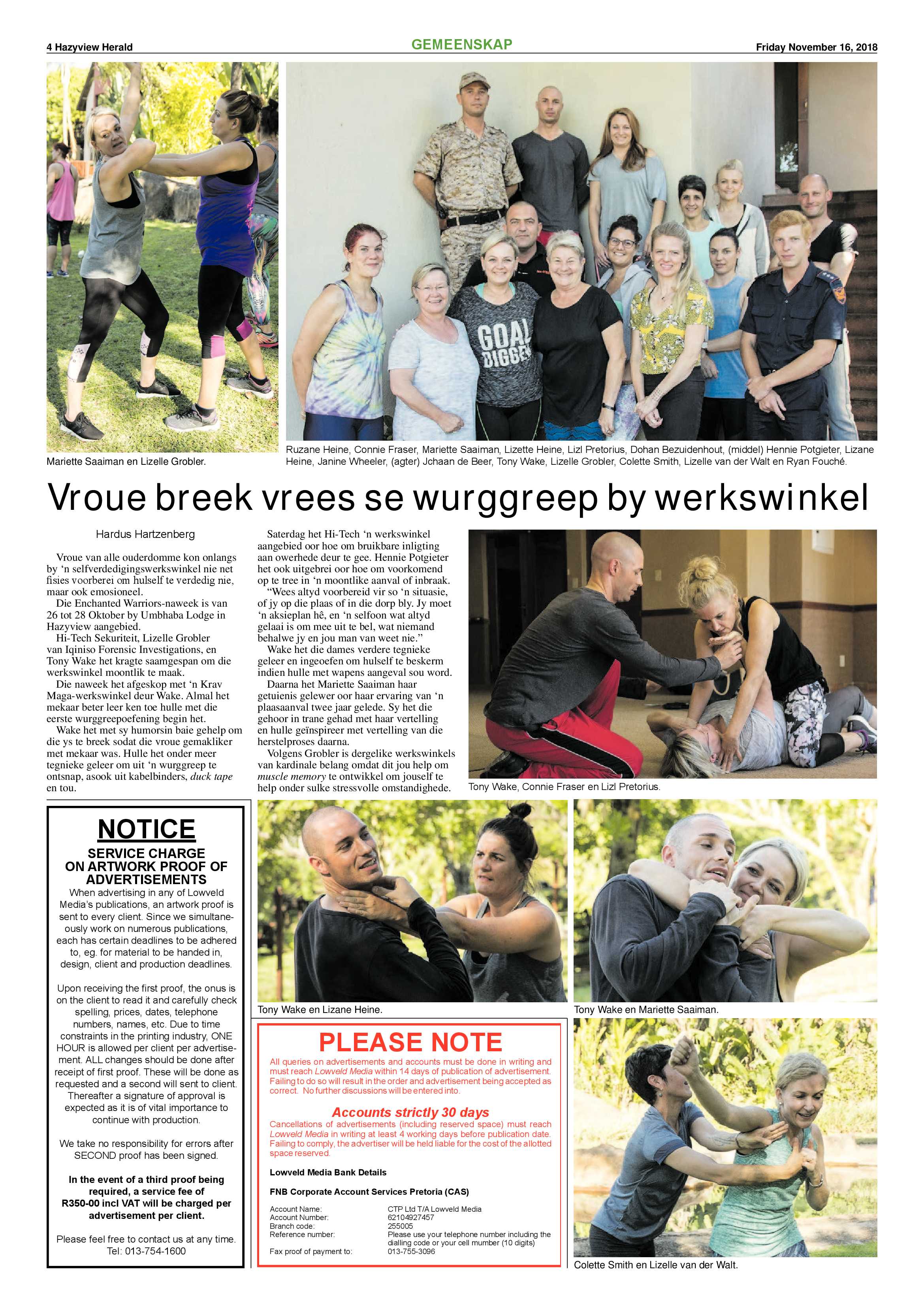 Hazyview Herald 16 November 2018 page 4