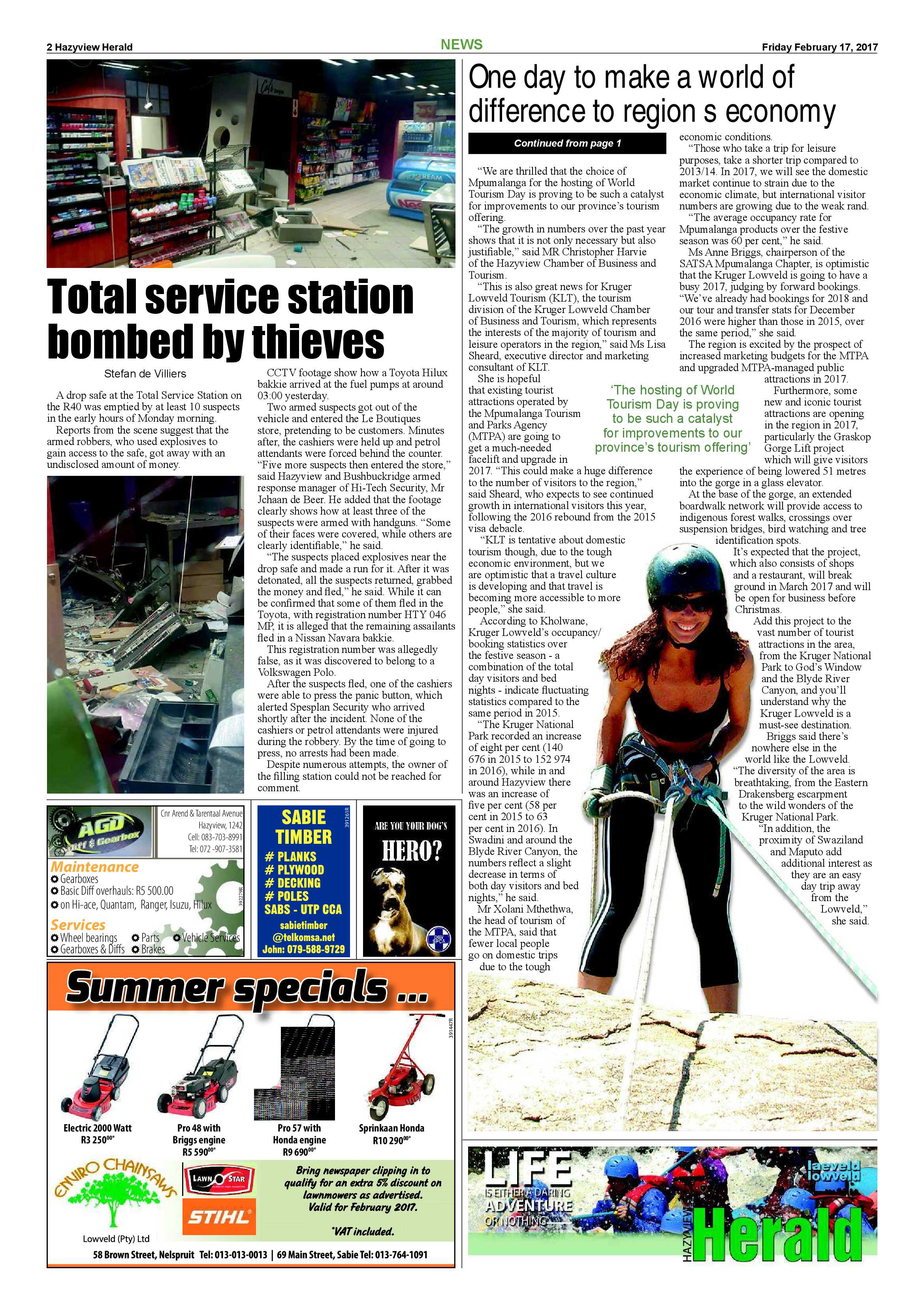 Hazyview Herald 17 February 2017 page 2