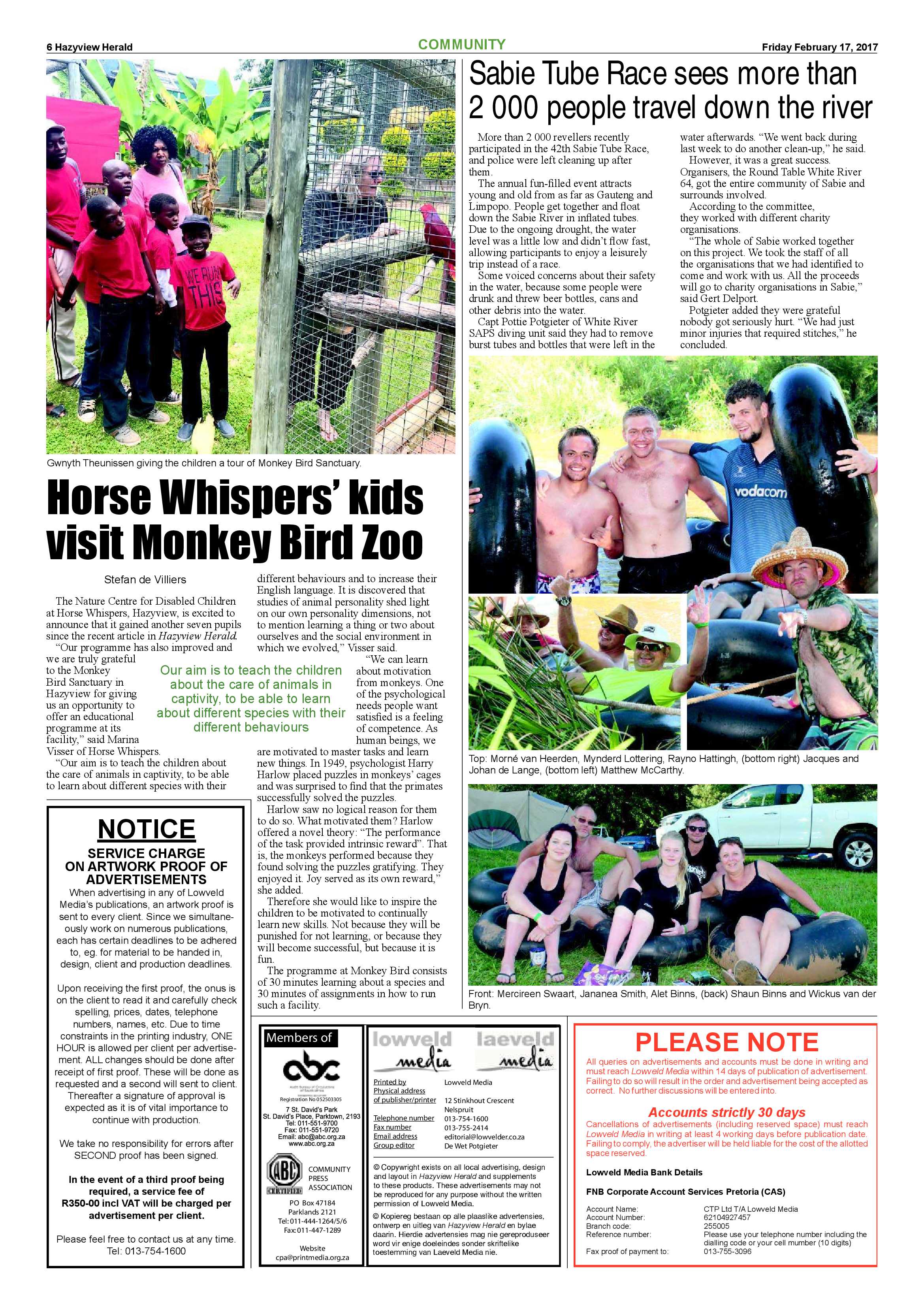 Hazyview Herald 17 February 2017 page 6
