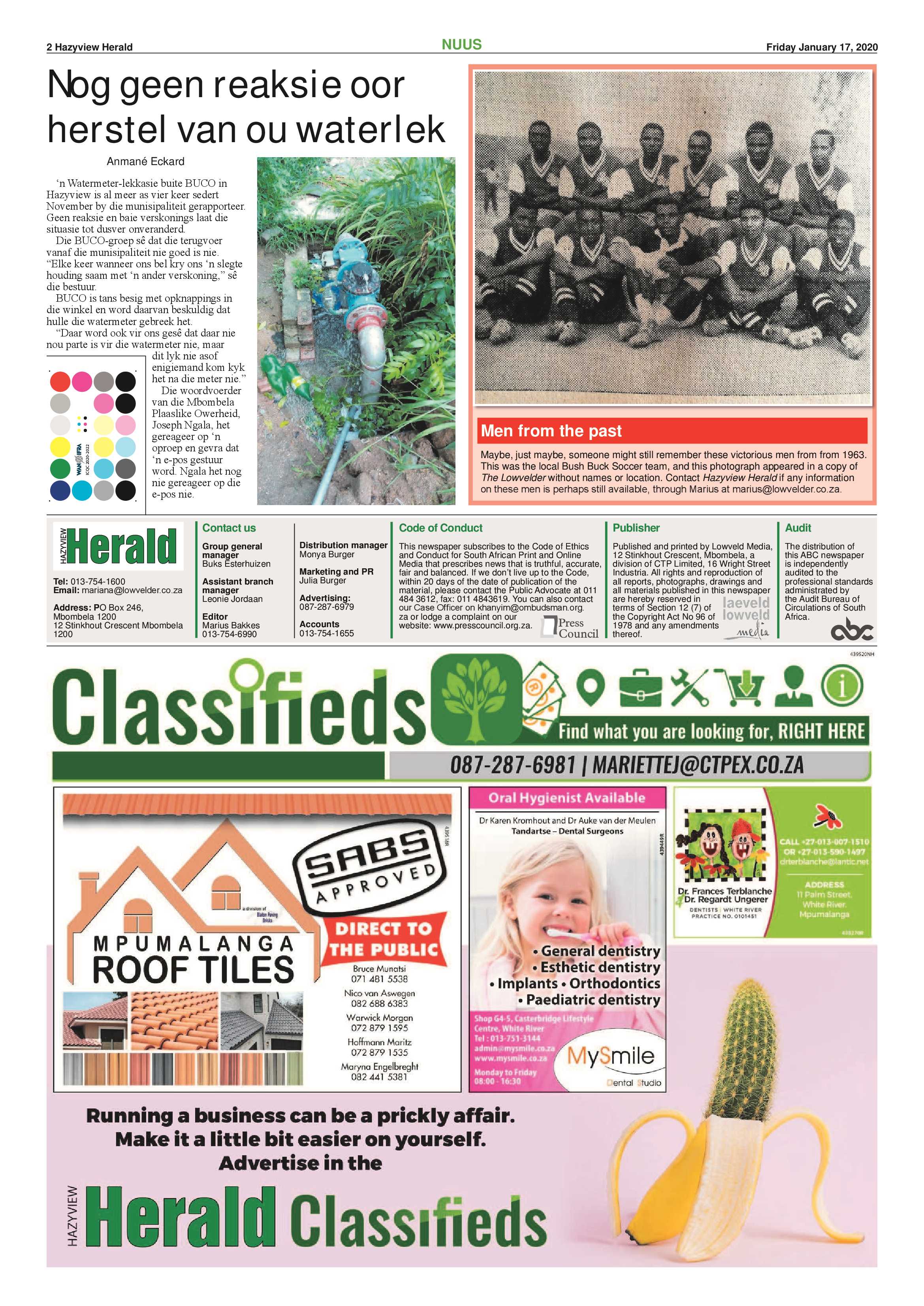 Hazyview Herald 17 January 2020 page 2