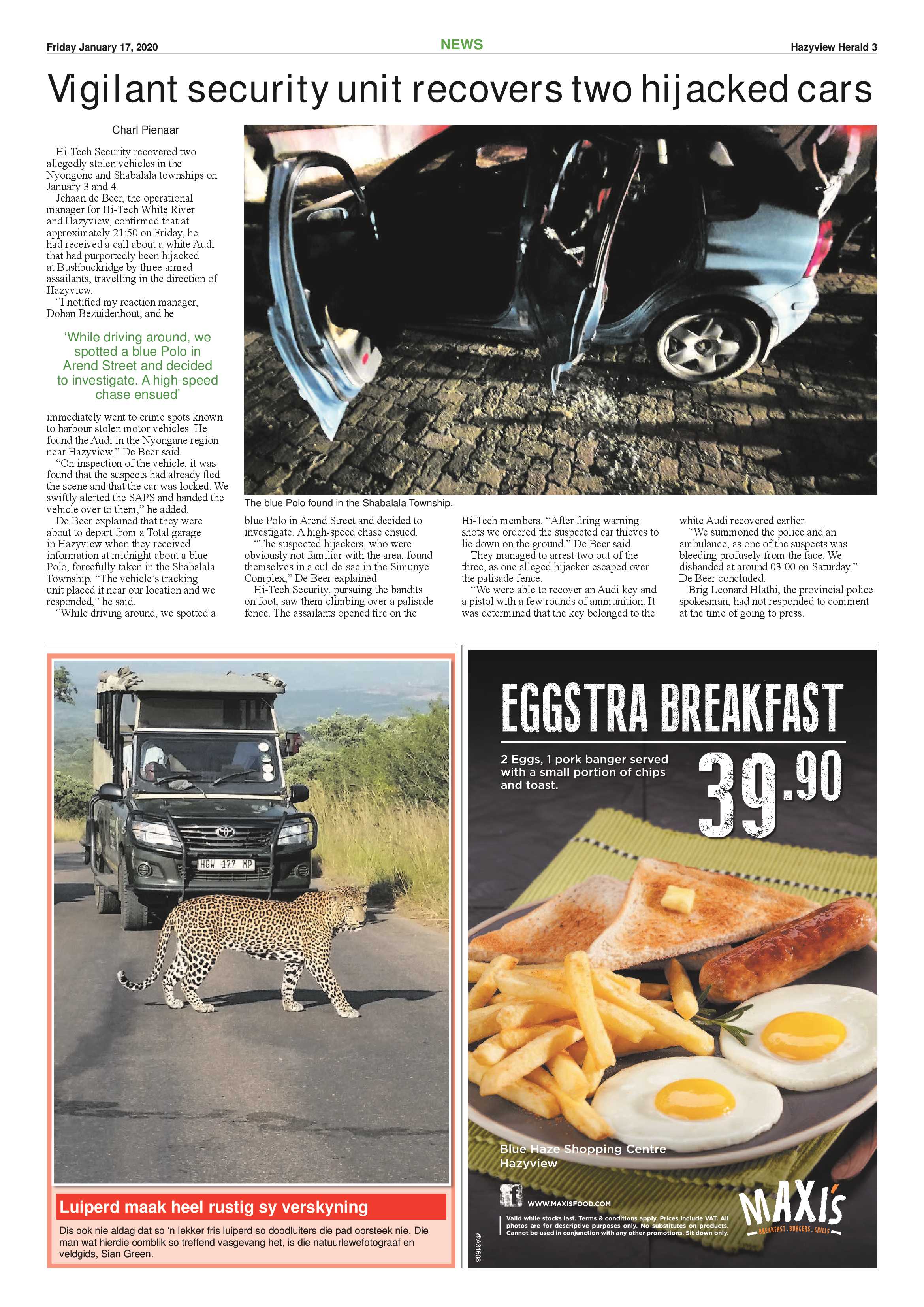 Hazyview Herald 17 January 2020 page 3