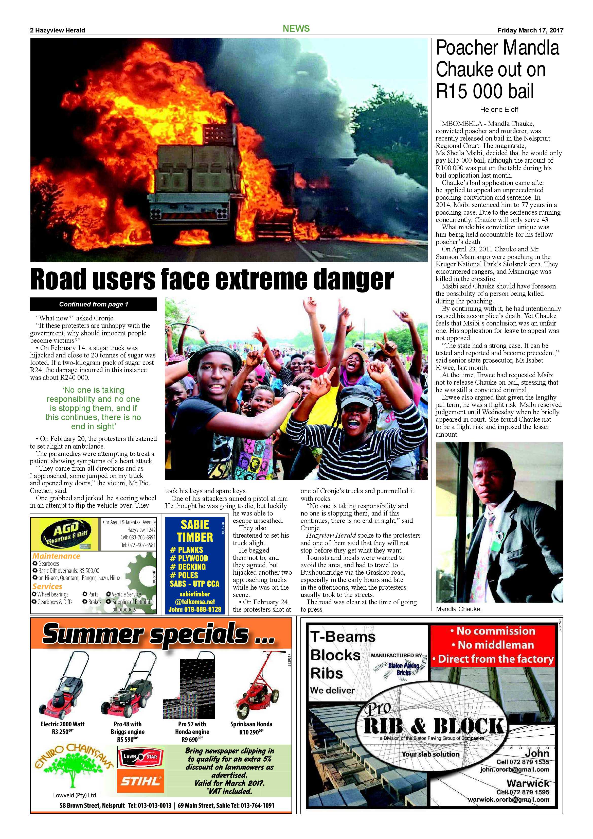 Hazyview Herald 17 March 2017 page 2