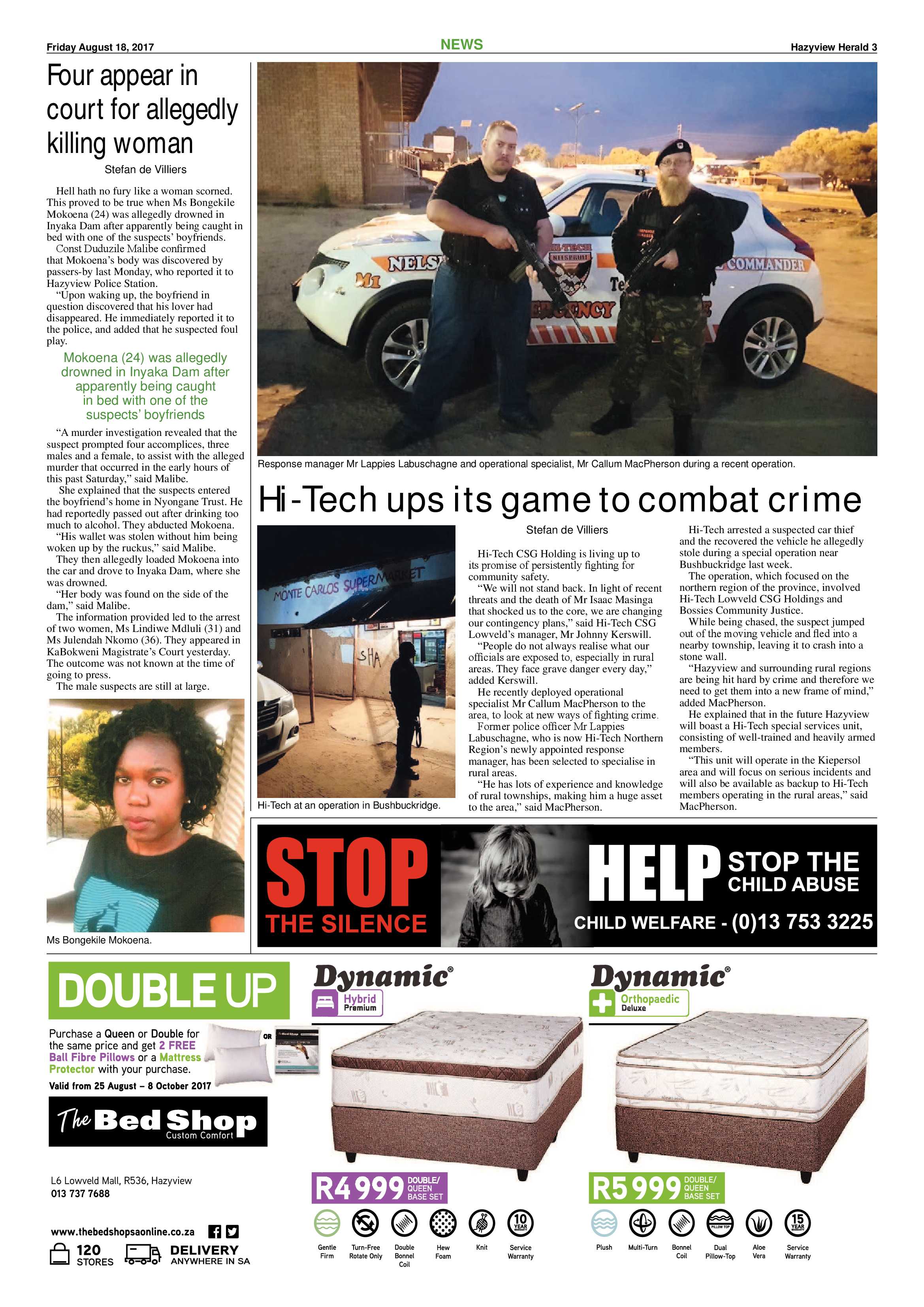 Hazyview Herald 18 August 2017 page 3