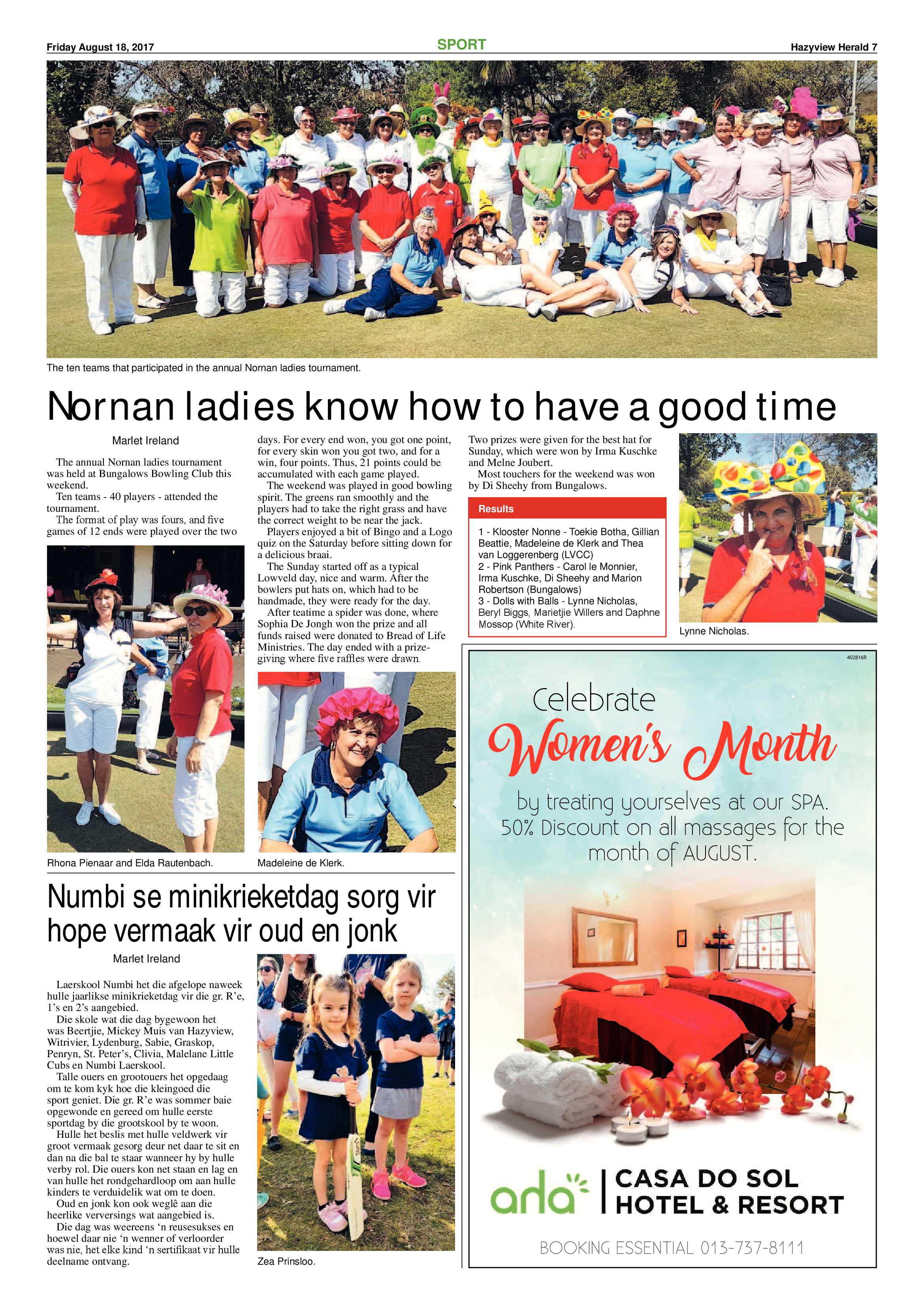 Hazyview Herald 18 August 2017 page 7