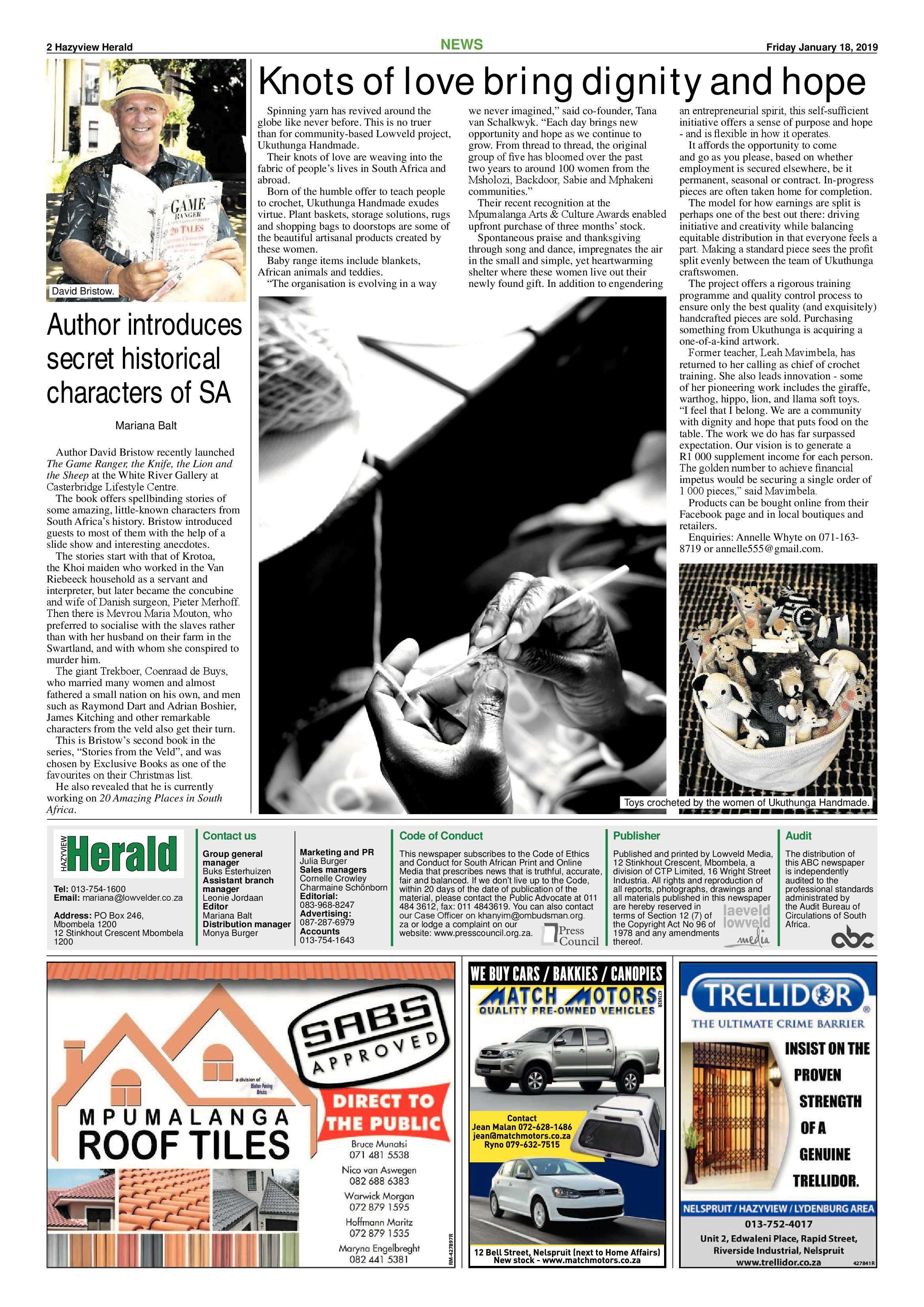 Hazyview Herald 18 January 2019 page 2
