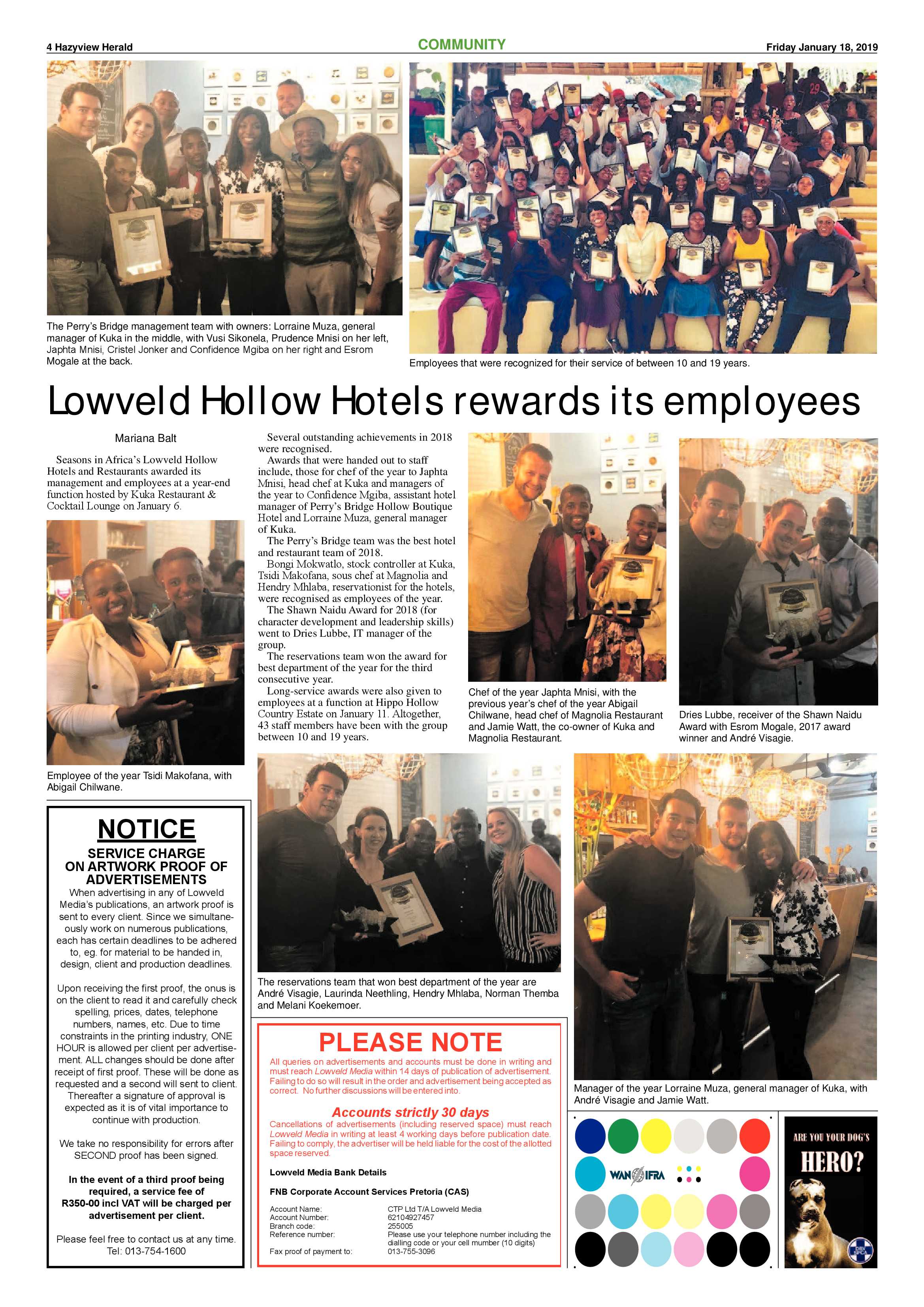 Hazyview Herald 18 January 2019 page 4