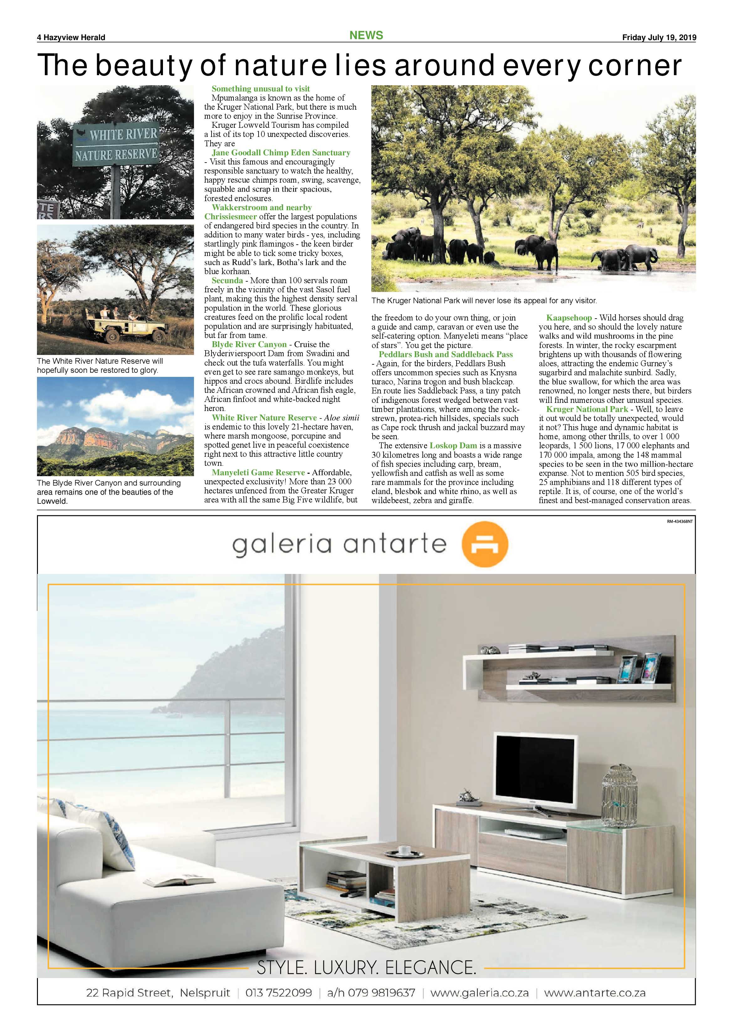 Hazyview Herald 19 July 2019 page 4