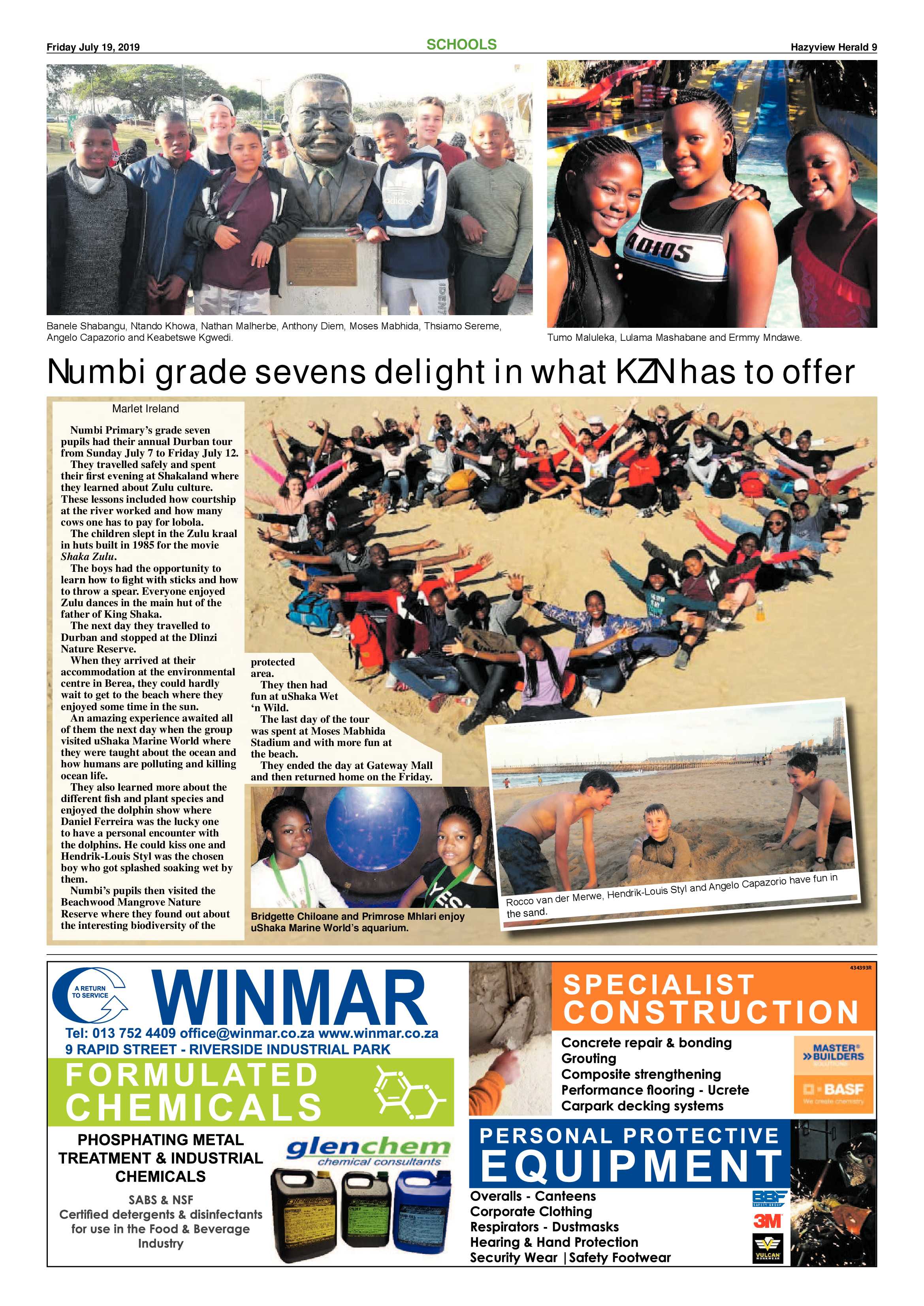 Hazyview Herald 19 July 2019 page 9