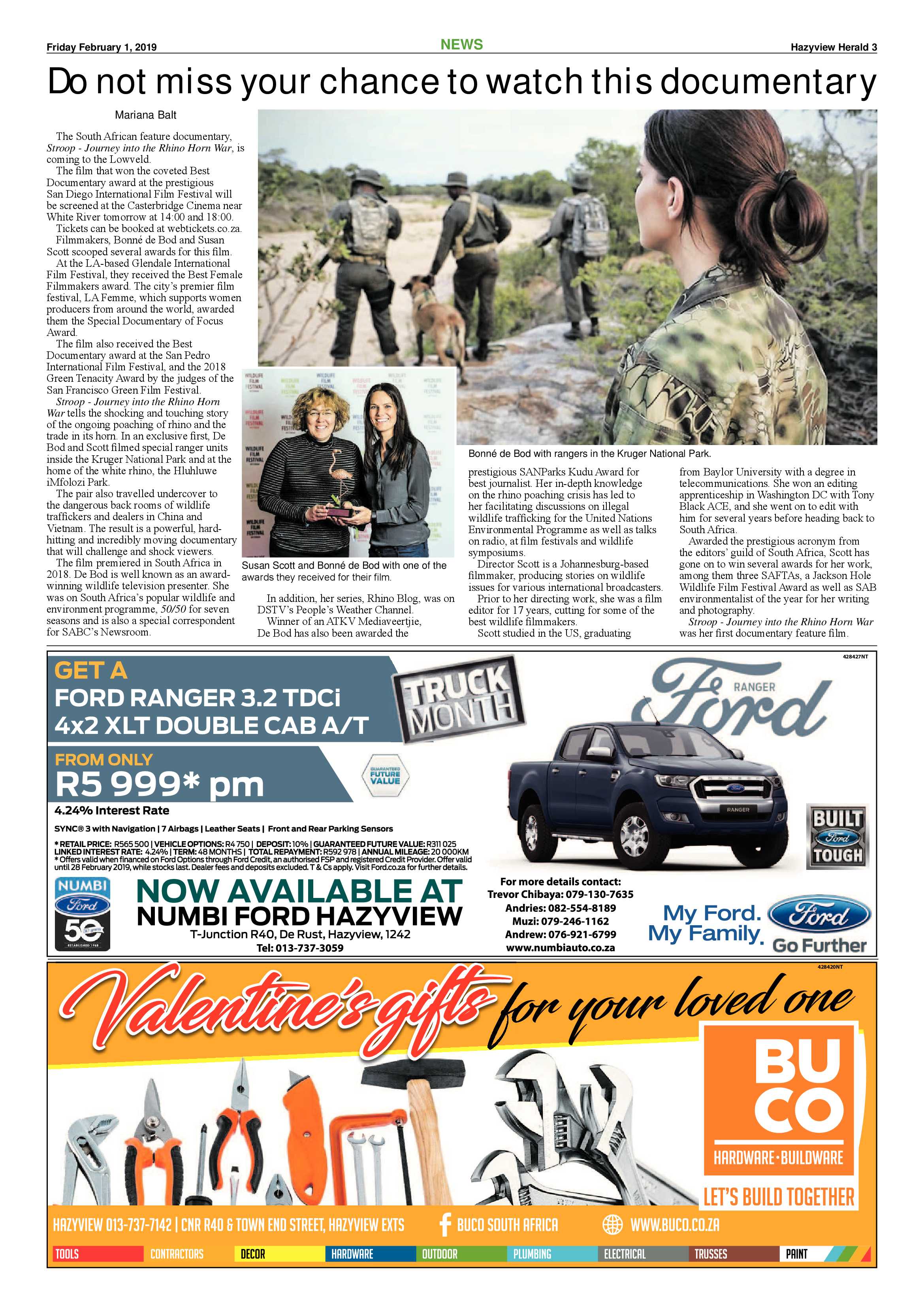 Hazyview Herald 1February 2019 page 3