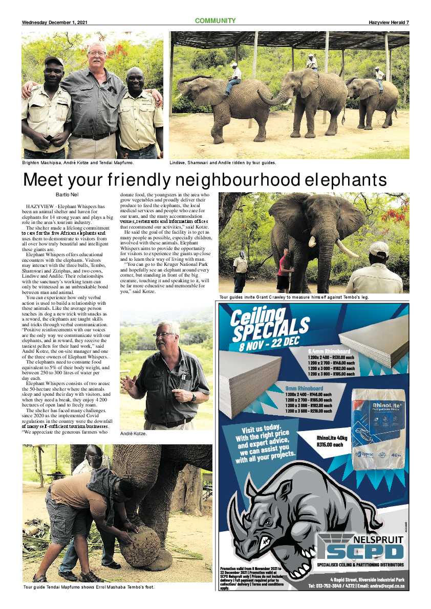 Hazyview Herald 1 December 2021 page 7