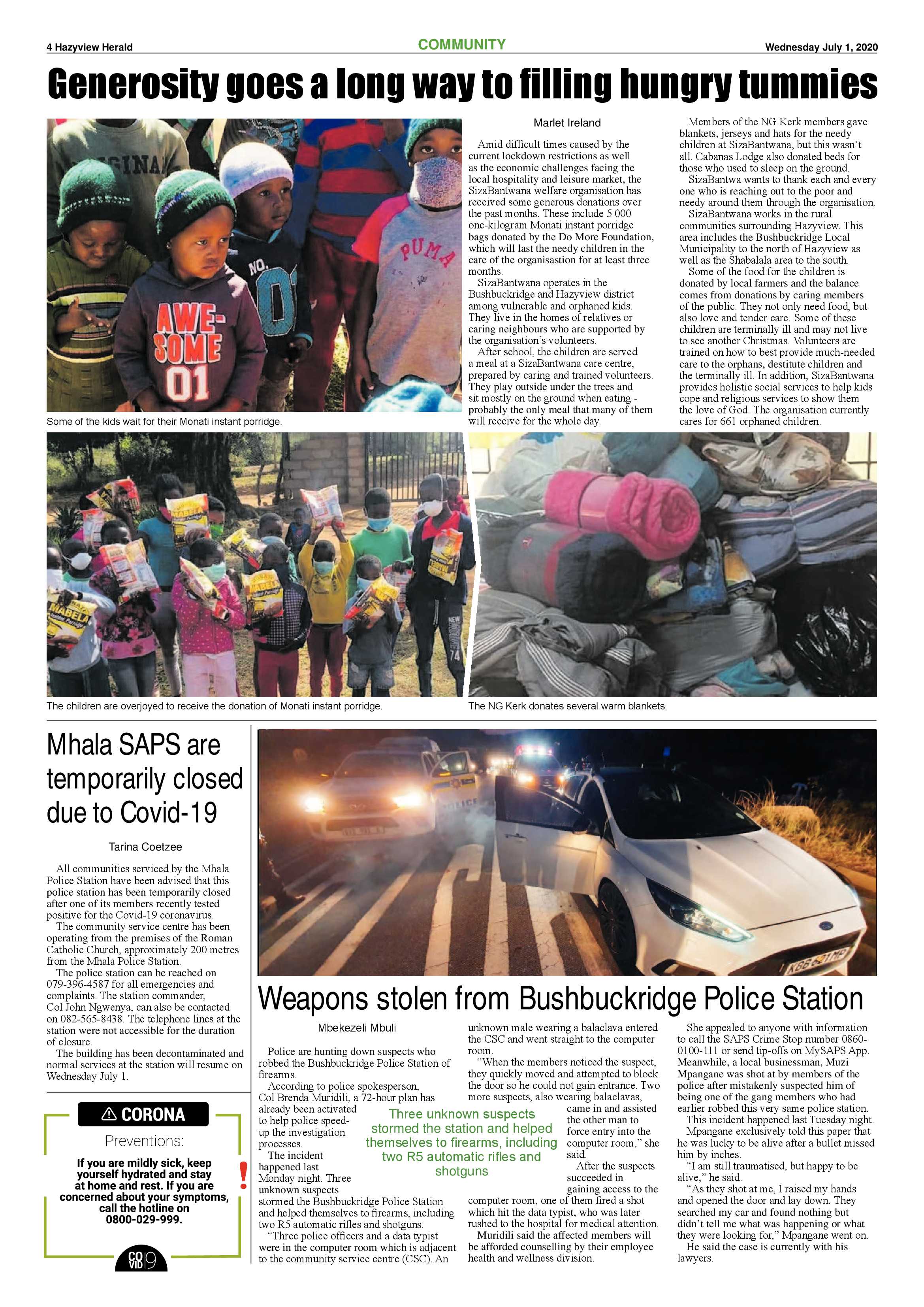Hazyview Herald 1 July 2020 page 4
