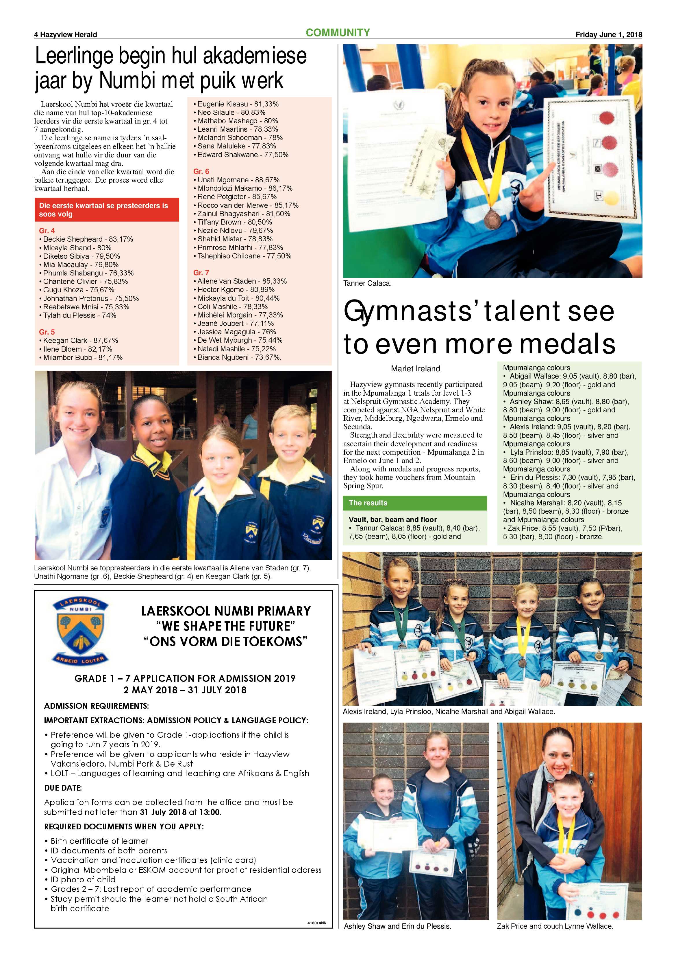 Hazyview Herald 1 June 2018 page 4