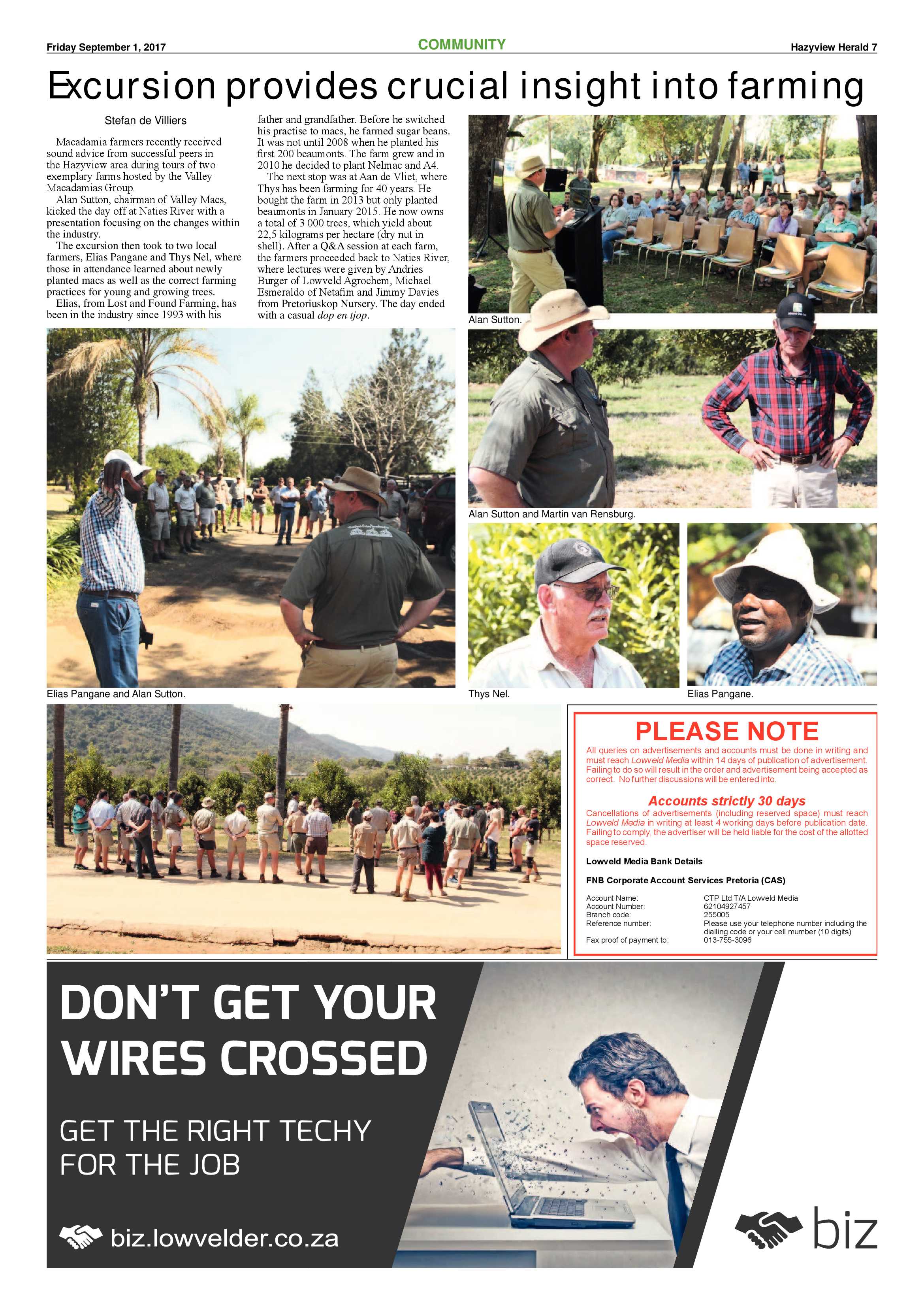 Hazyview Herald 1 September 2017 page 7