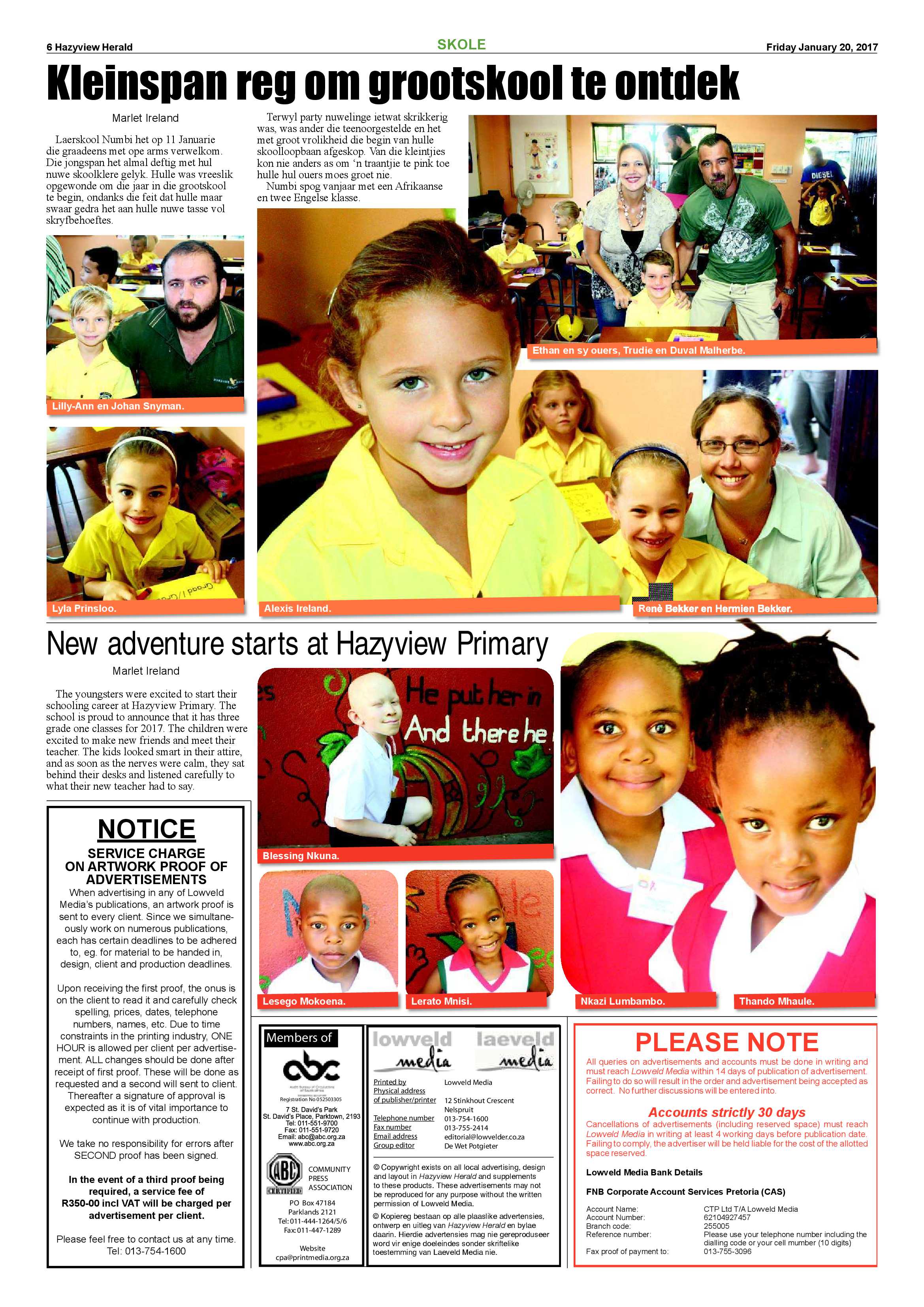 Hazyview Herald 20 January 2017 page 6