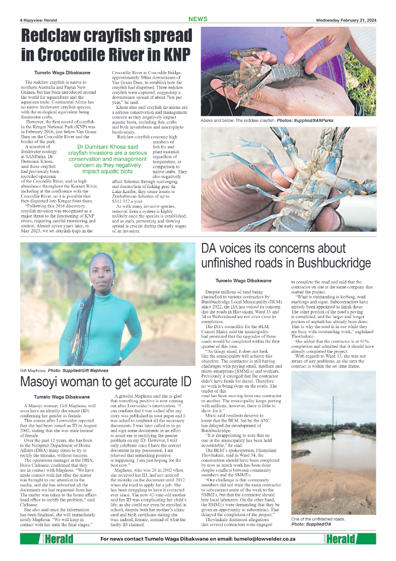 Hazyview Herald 21 February 2024 page 4