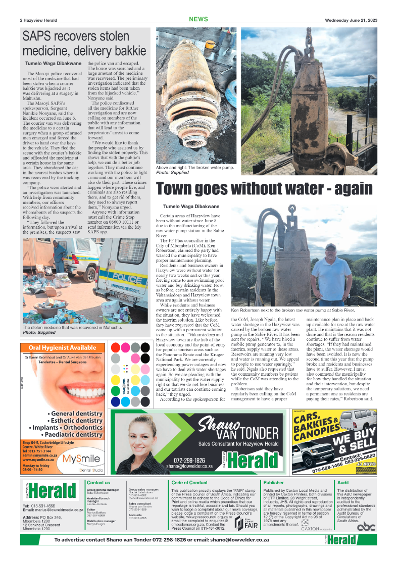 Hazyview Herald 21 June 2023 page 2