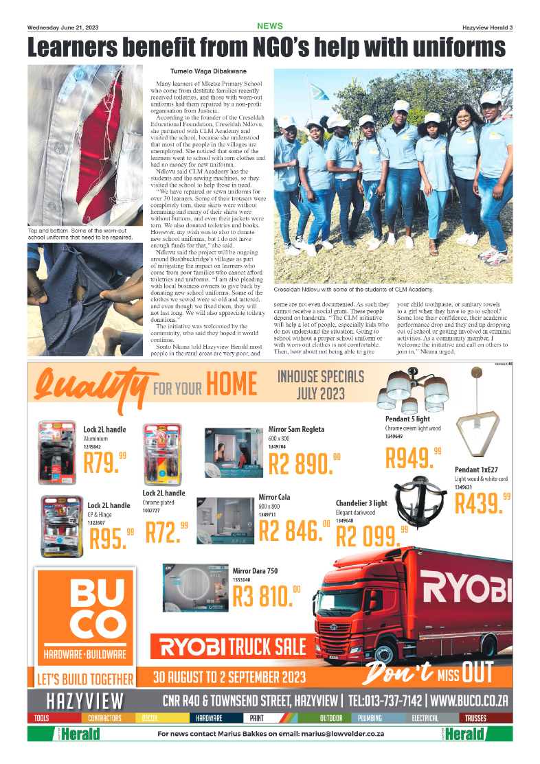 Hazyview Herald 21 June 2023 page 3