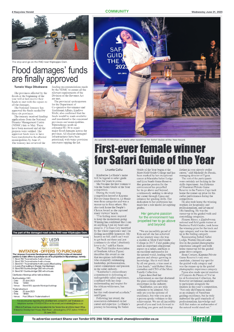 Hazyview Herald 21 June 2023 page 4