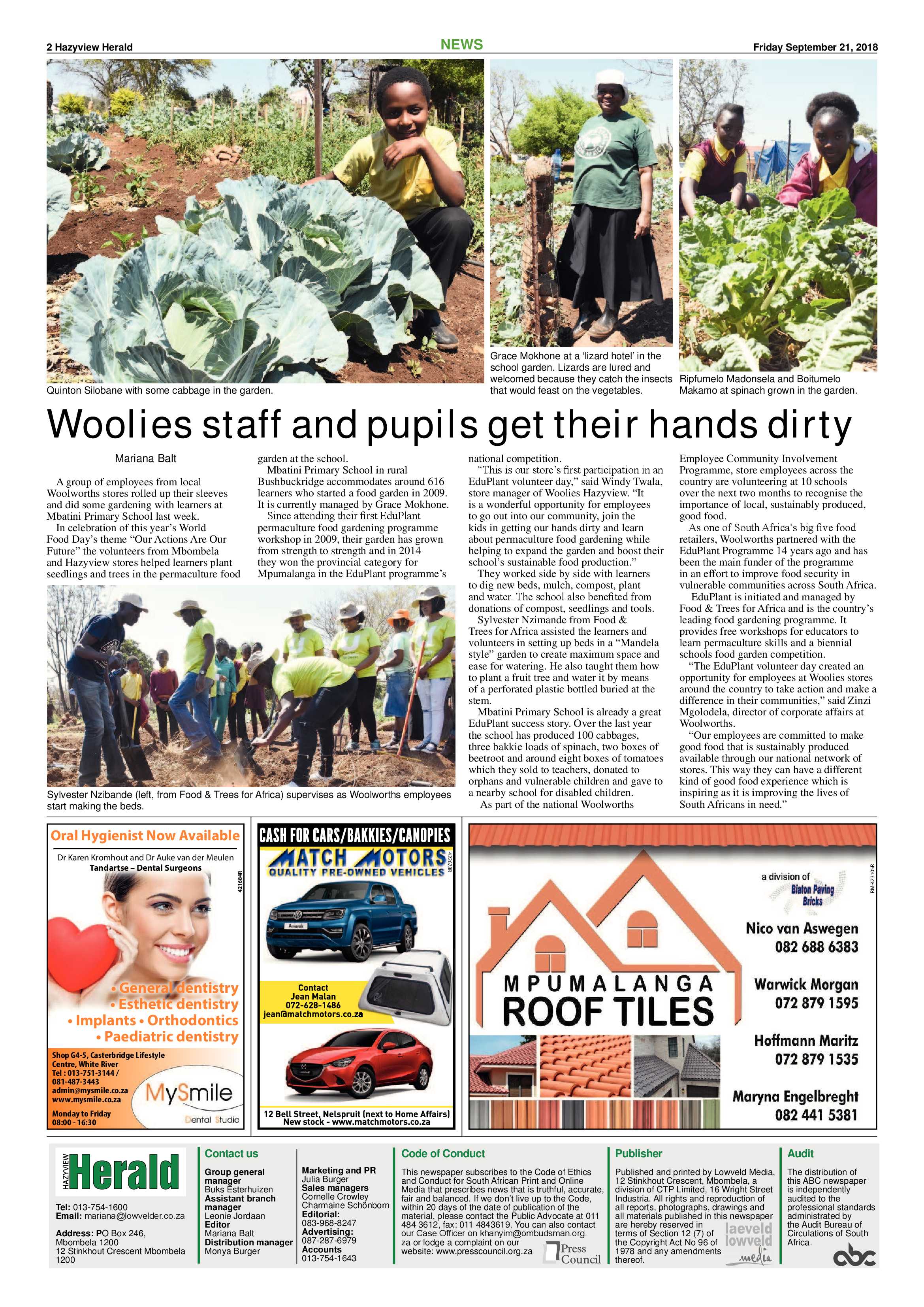 Hazyview Herald 21 September 2018 page 2