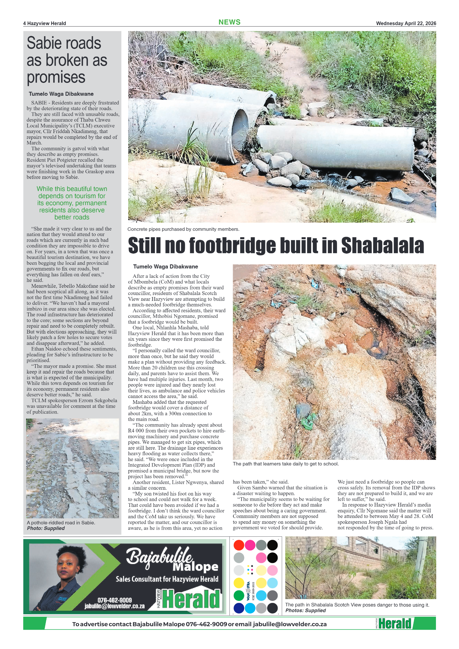 Hazyview Herald 22 April 2026 page 4