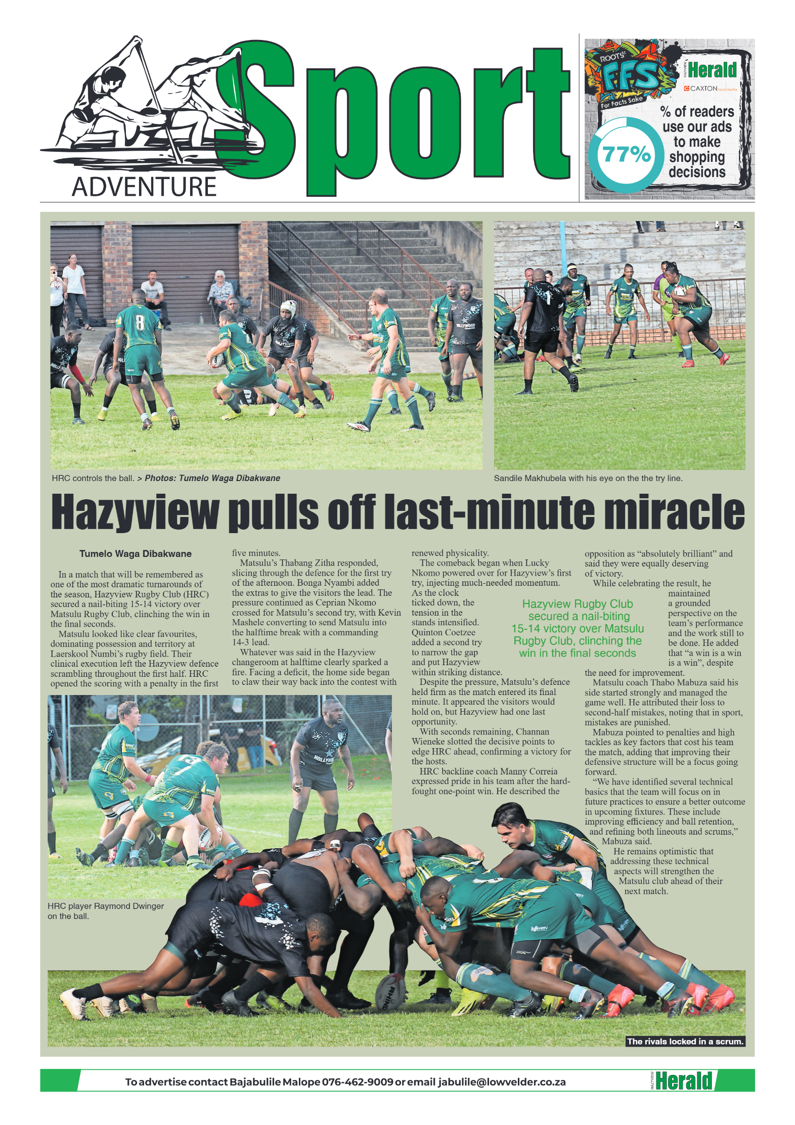 Hazyview Herald 22 April 2026 page 8