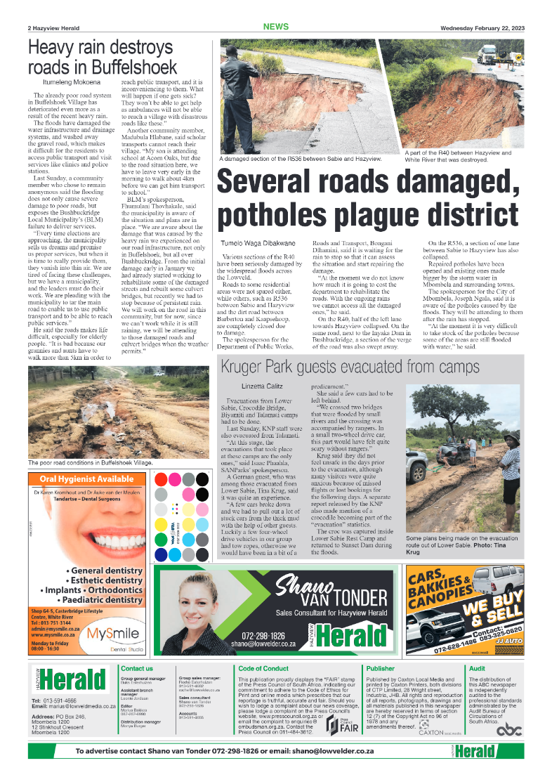 Hazyview Herald 22 February 2023 page 2