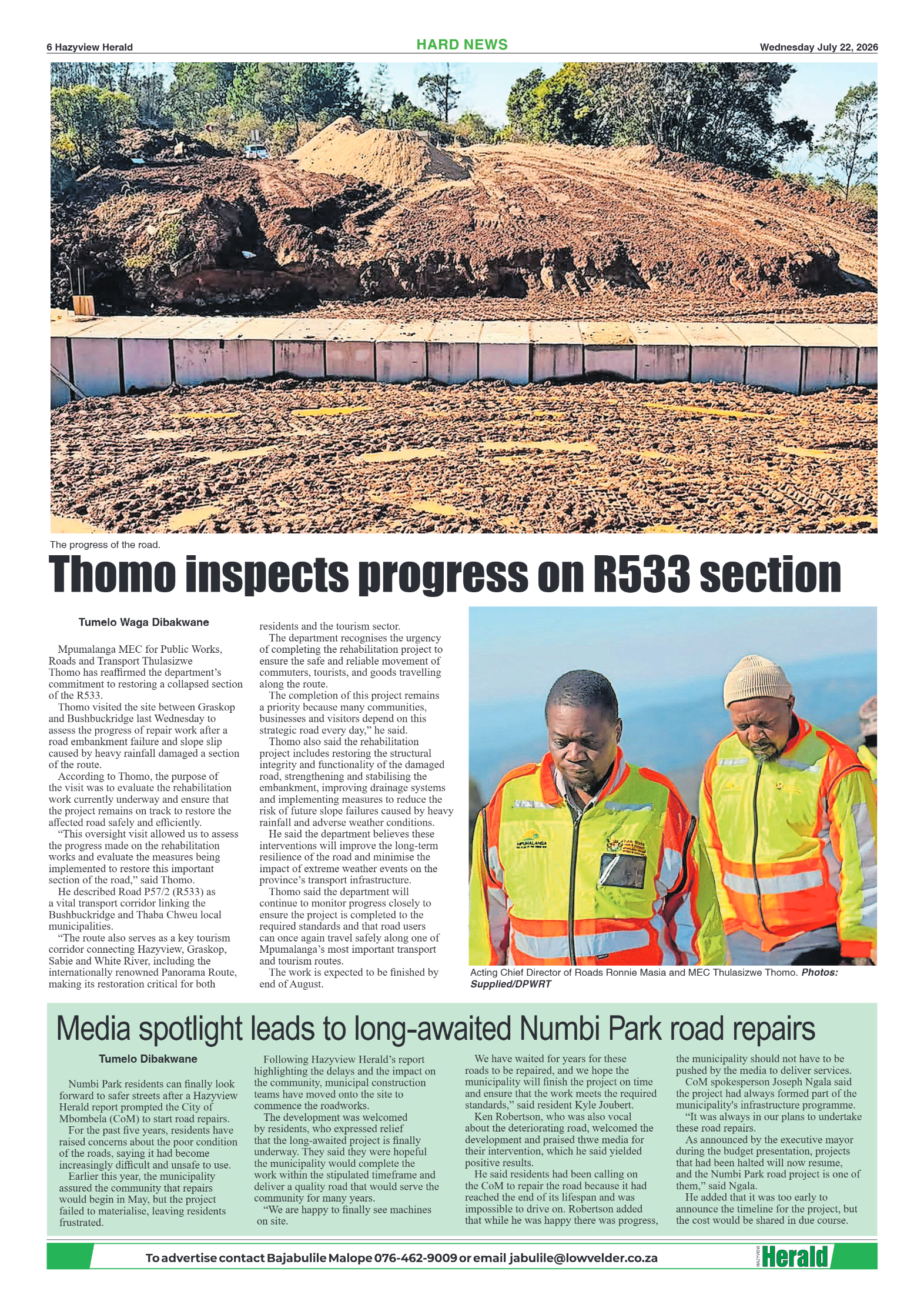 Hazyview Herald 22 July 2026 page 6
