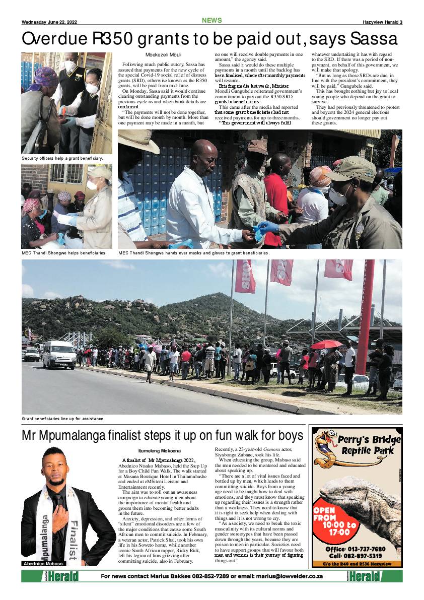 Hazyview Herald 22 June 2022 page 3