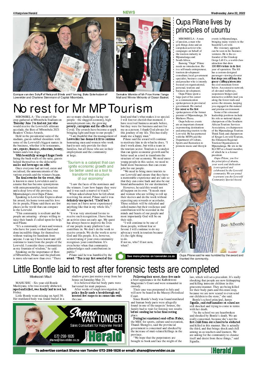 Hazyview Herald 22 June 2022 page 4
