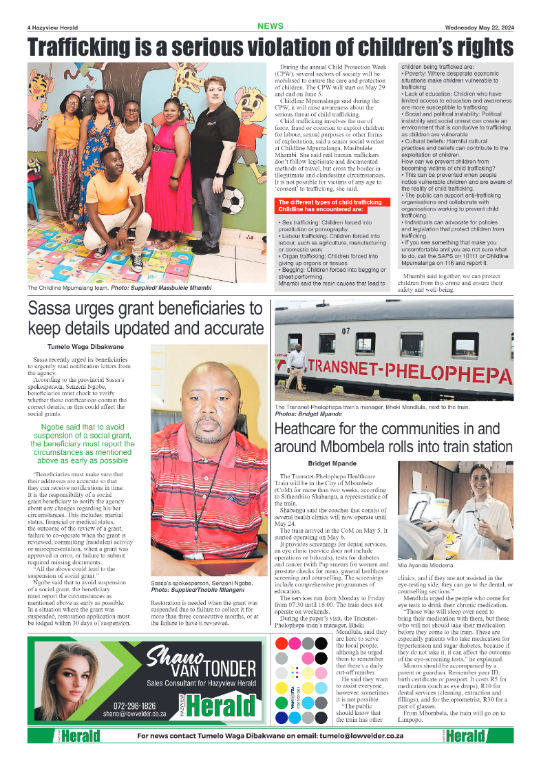 Hazyview Herald 22 May 2024 page 4