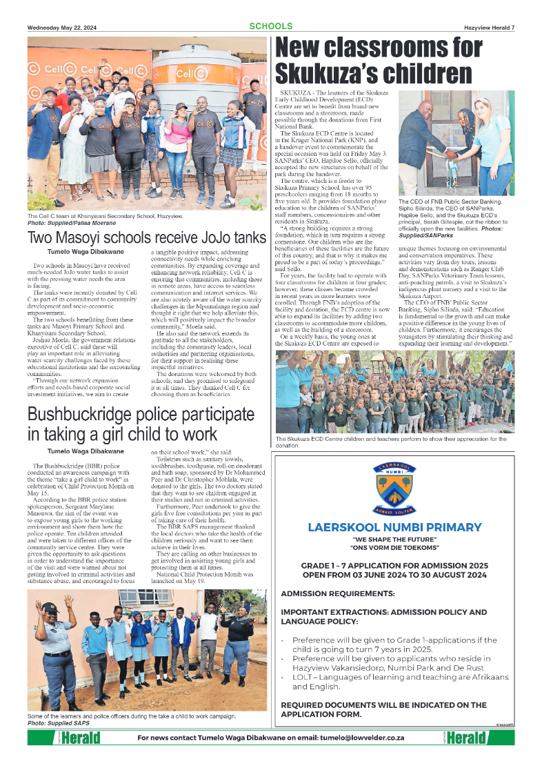 Hazyview Herald 22 May 2024 page 7