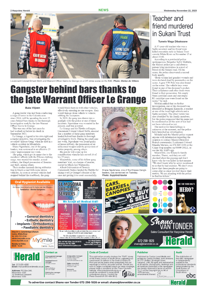 Hazyview Herald 22 November 2023 page 2