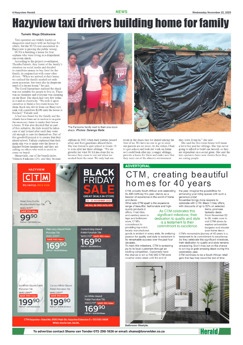 Hazyview Herald 22 November 2023 page 4