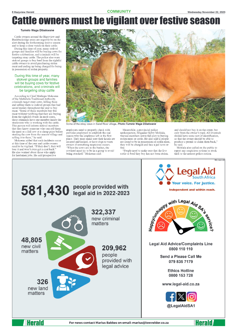 Hazyview Herald 22 November 2023 page 6