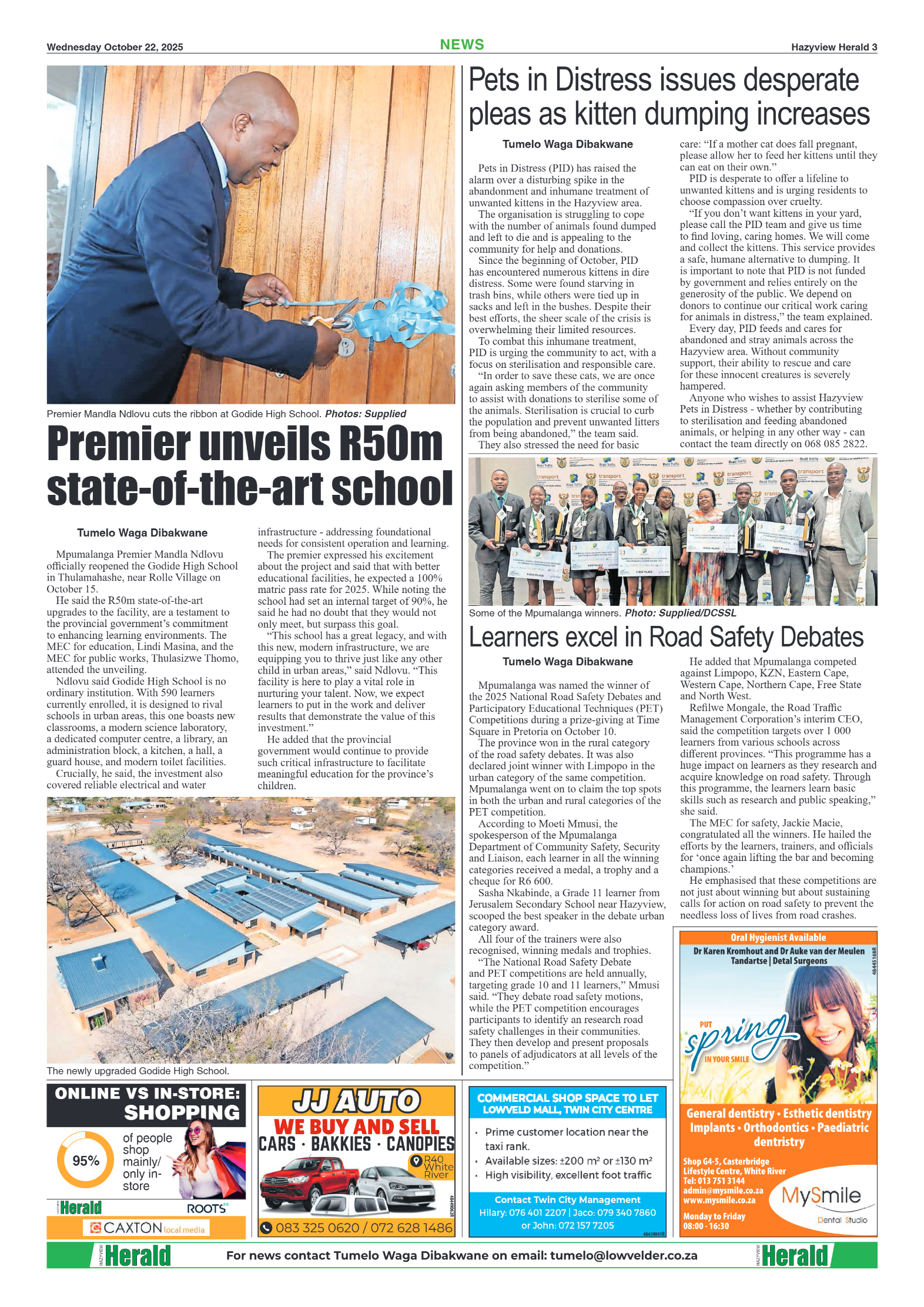 Hazyview Herald 22 October 2025 page 3