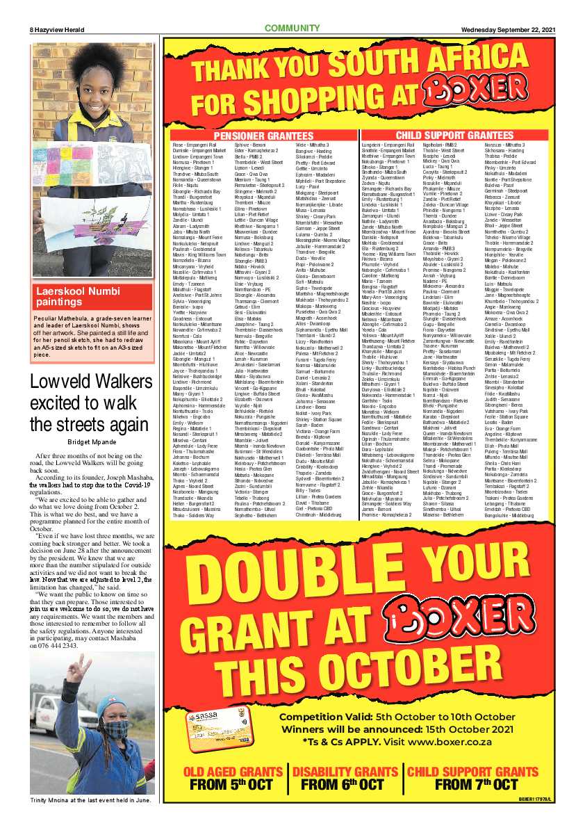 Hazyview Herald 22 September 2021 page 8