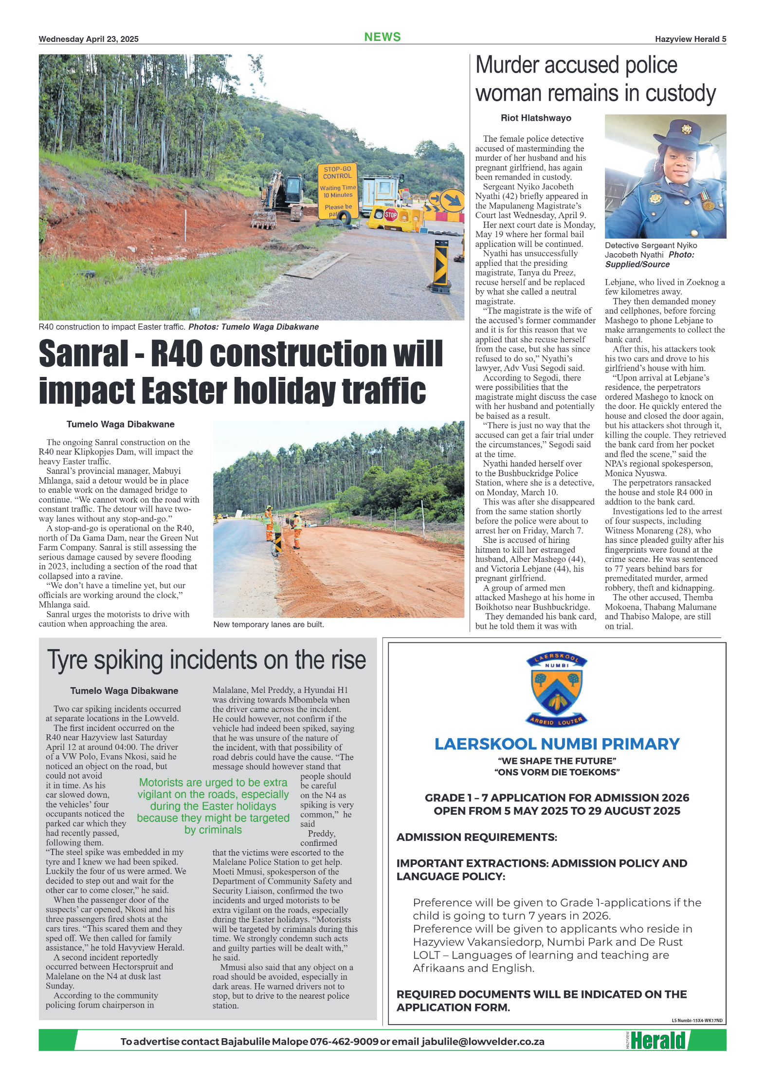 Hazyview Herald 23 April 2025 page 5