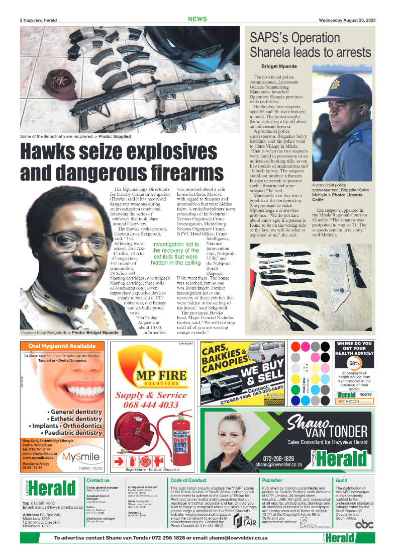 Hazyview Herald 23 August 2023 page 2