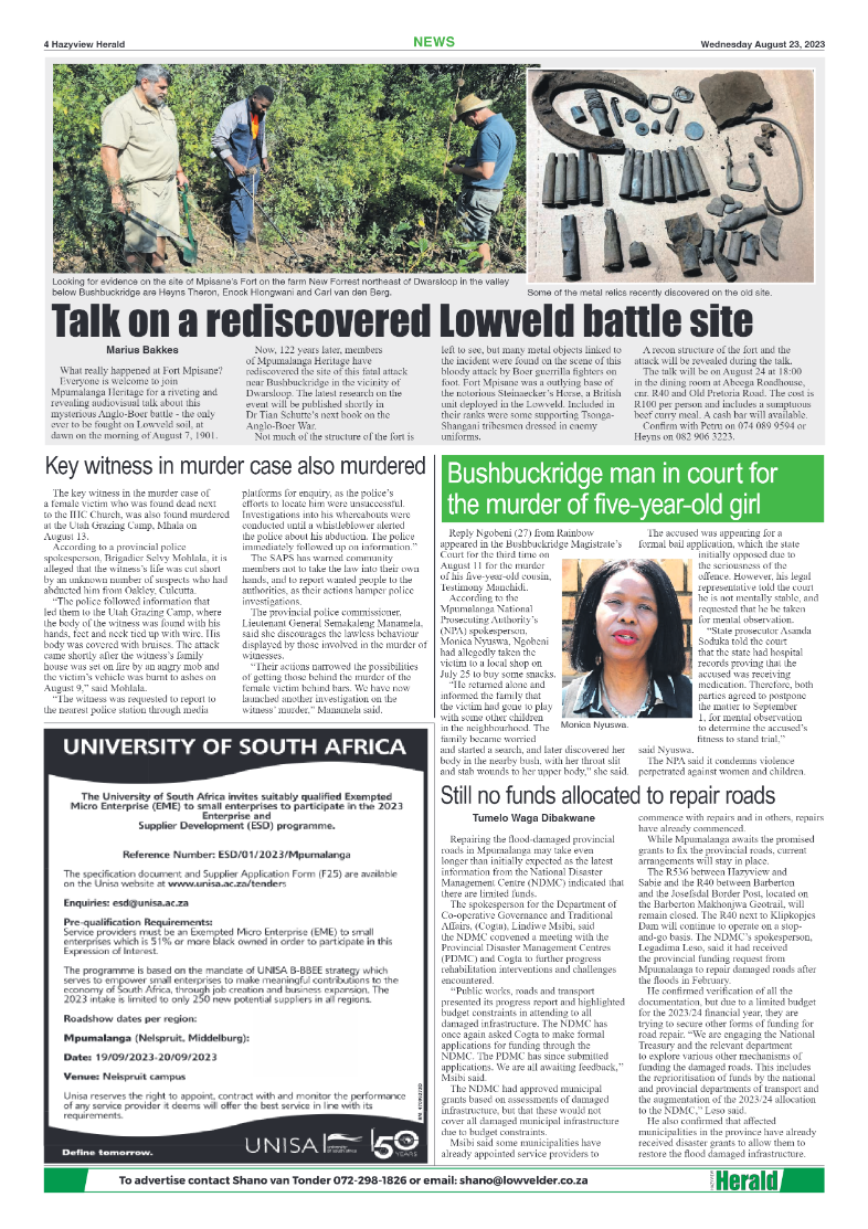 Hazyview Herald 23 August 2023 page 4