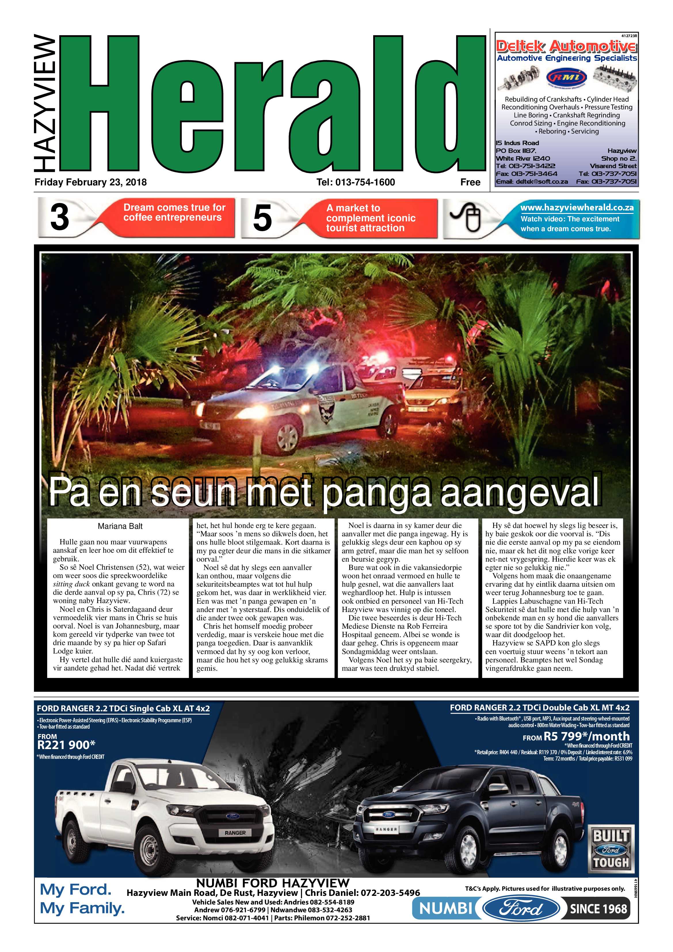 Hazyview Herald 23 February 2018 page 1