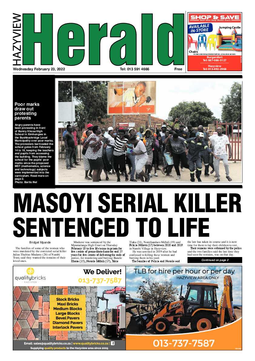 Hazyview Herald 23 February 2022 page 1