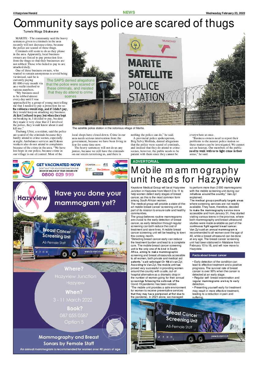 Hazyview Herald 23 February 2022 page 4