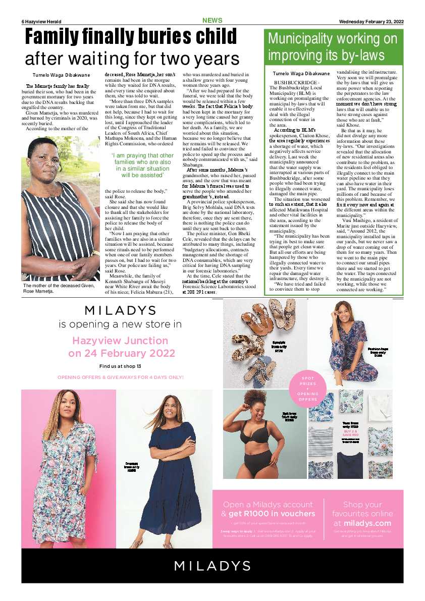 Hazyview Herald 23 February 2022 page 6