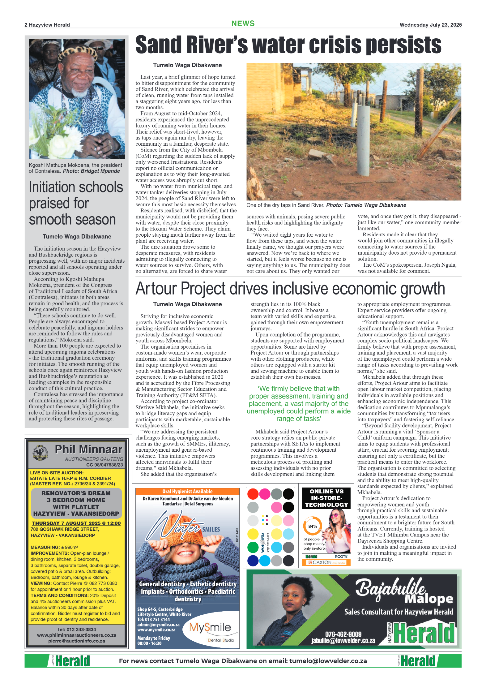 Hazyview Herald 23 July 2025 page 2