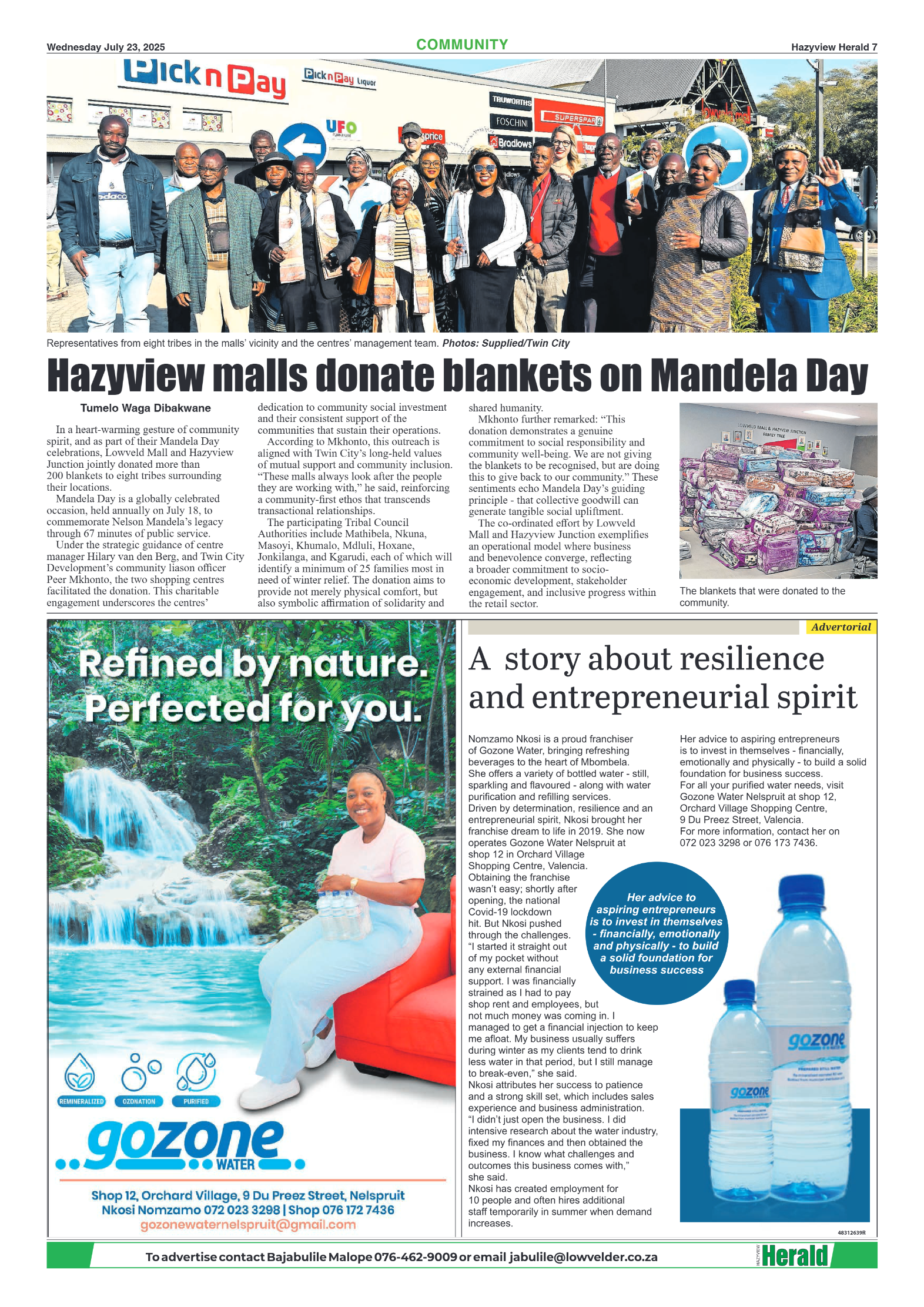 Hazyview Herald 23 July 2025 page 7
