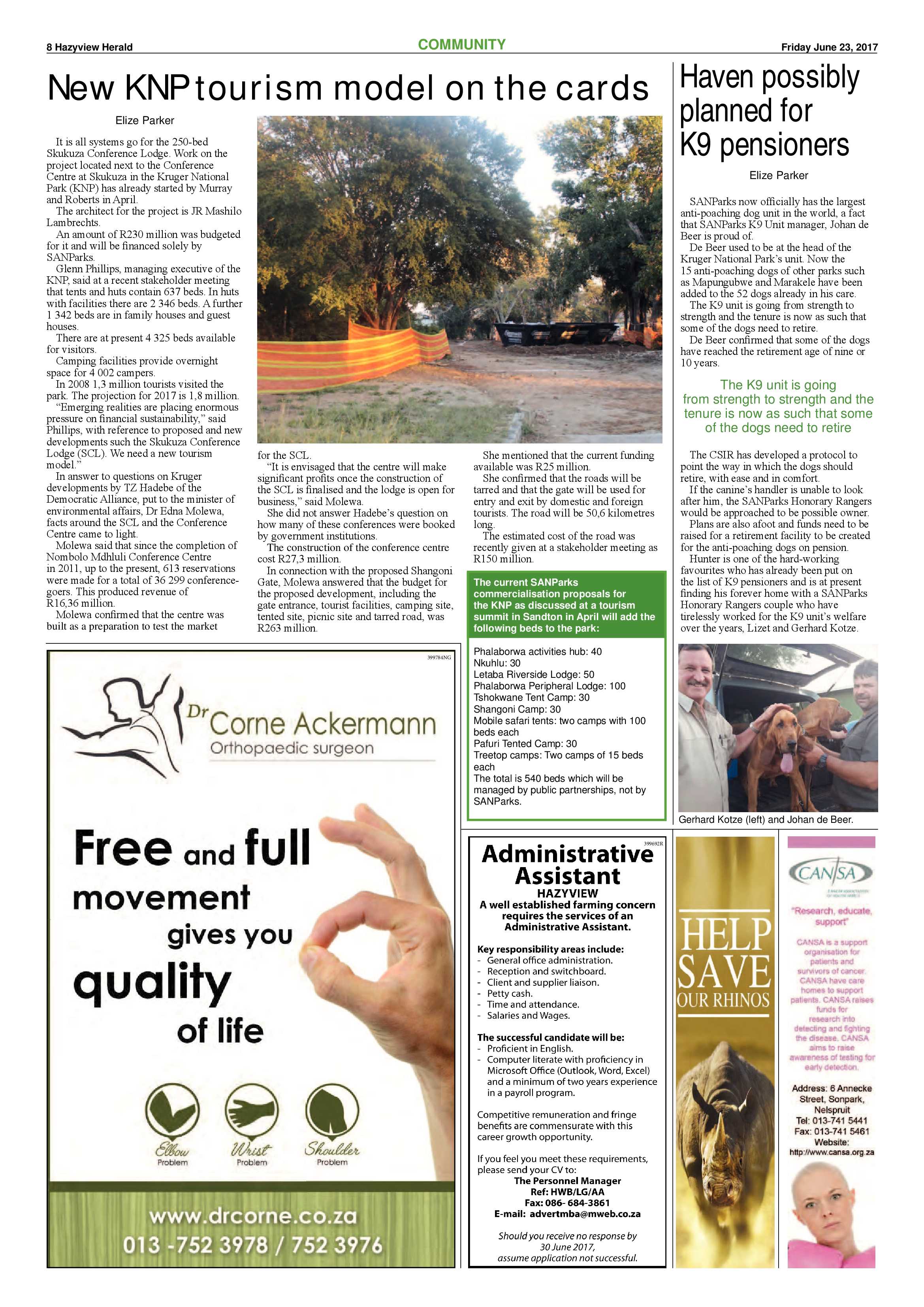 Hazyview Herald 23 June 2017 page 7